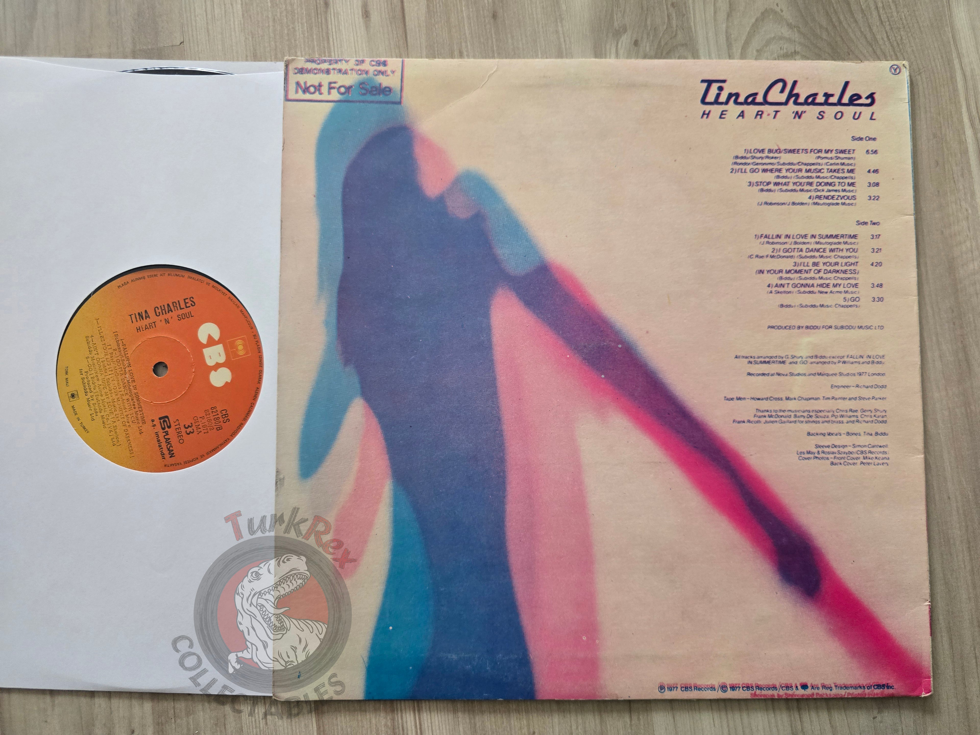 Tina Charles – Heart 'N' Soul Turkish Pressing Vinyl Turkey Edition