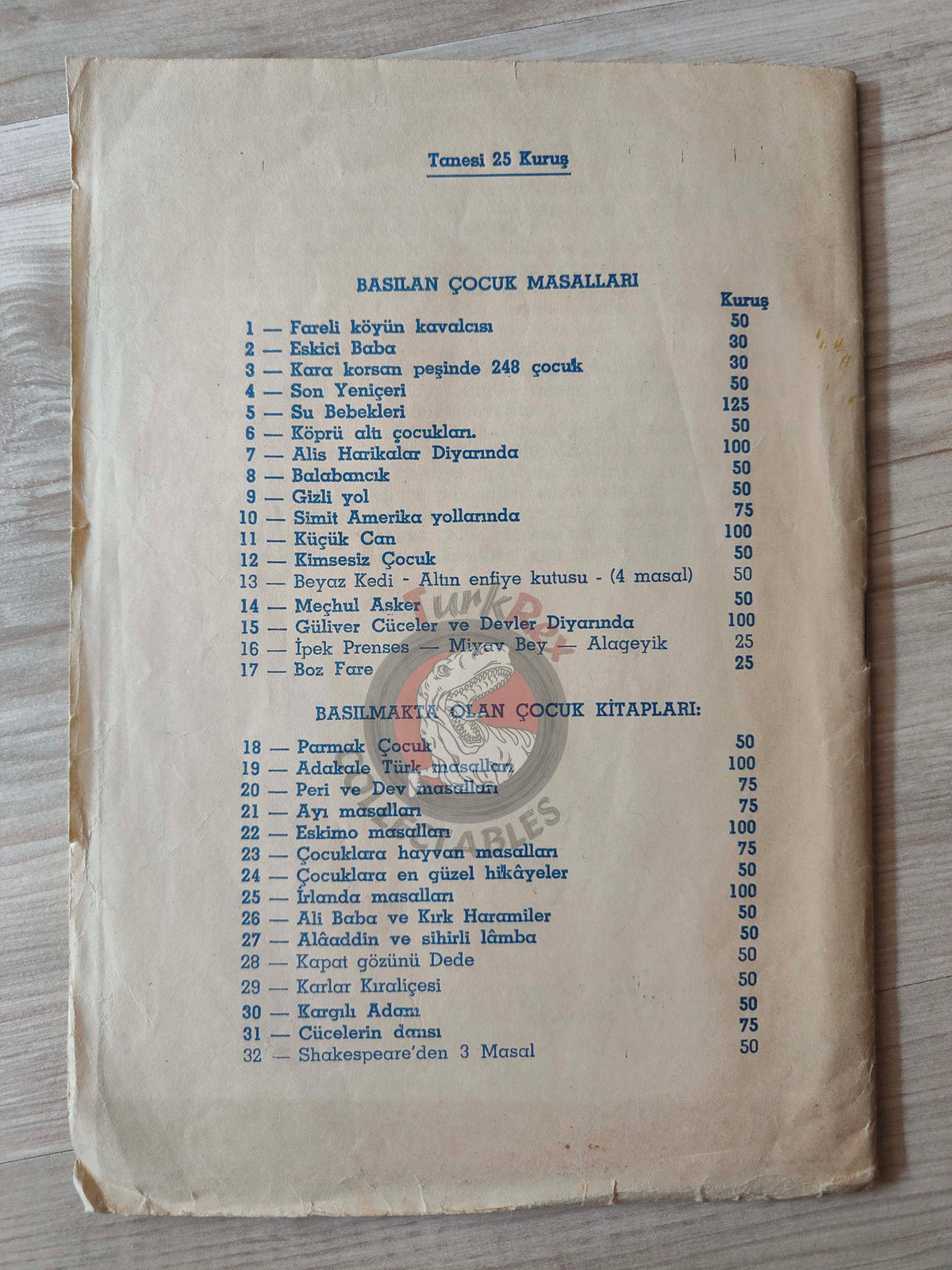 Countess of Ségur –  Silk Princess 1945 Turkish Book Turkey Illustrated