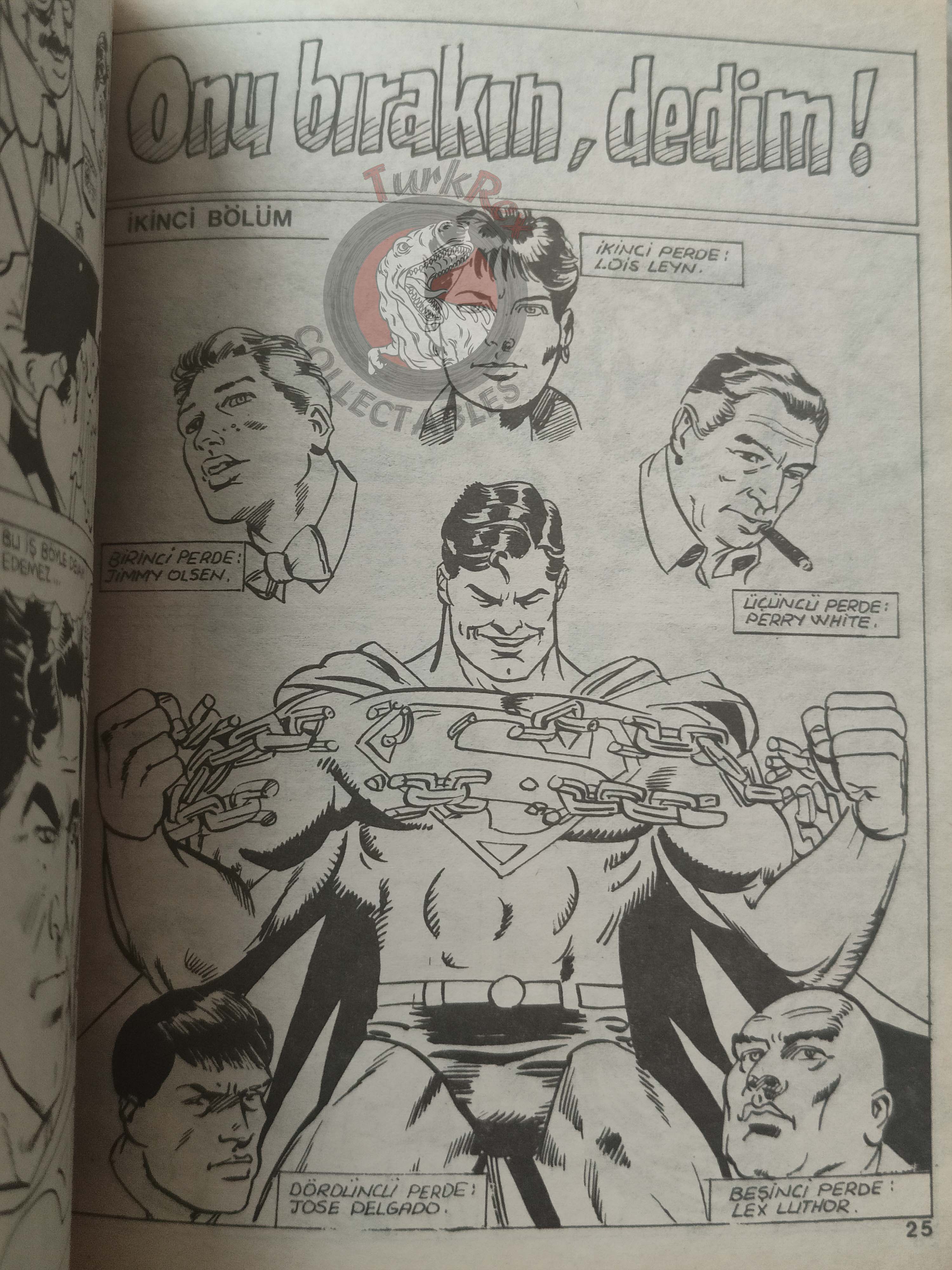 Superman Vol #34 1992 Turkish Comic Turkey #271  Batman Supergirl Action Comics #367