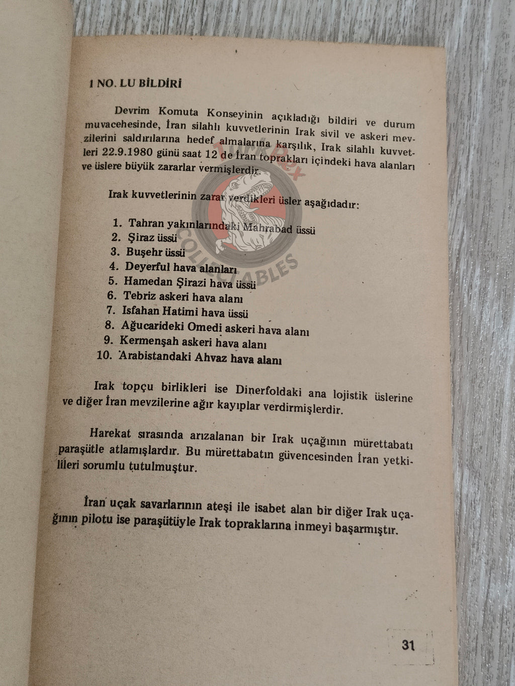 Saddam Hussein - The Story Of A War 1980s Propaganda Book Turkish Middle East