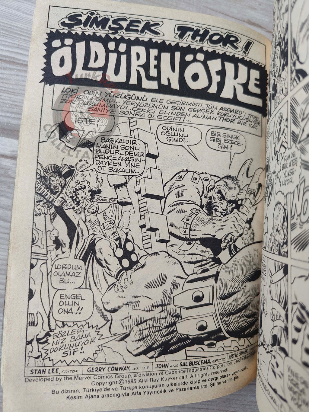 Thor #4 1985 Turkish Comic Turkey The Mighty Thor #193–196 Silver Surfer