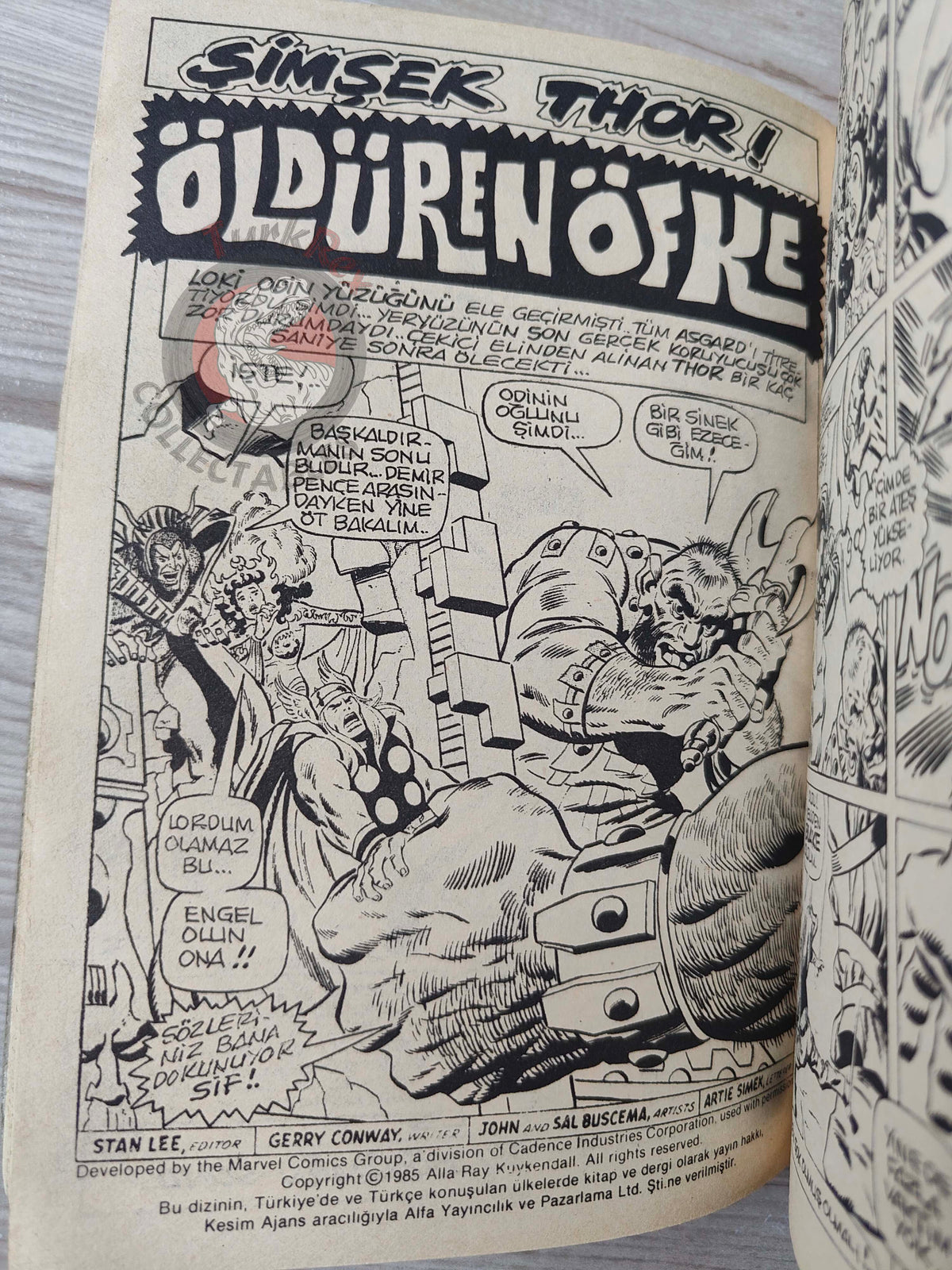 Thor #4 1985 Turkish Comic Turkey The Mighty Thor #193–196 Silver Surfer