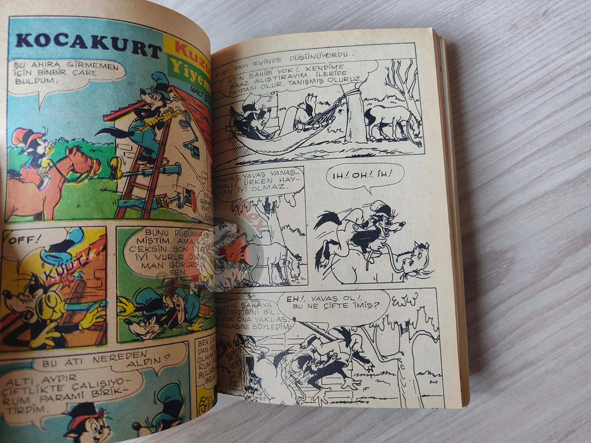 Mickey Mouse Mag Volume #2 1970 Turkish Comic Turkey Walt Disney Donald Duck