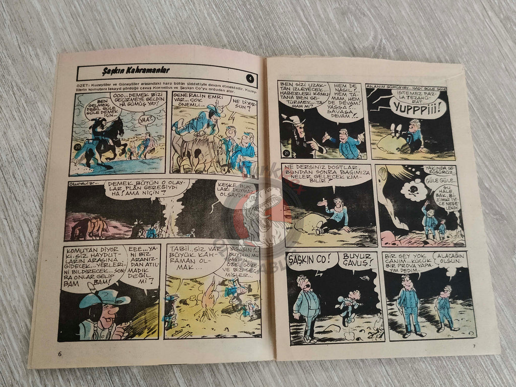 Tercüman Çocuk #27 1983 Turkish Comic Turkey Star Wars #48 Les Tuniques Bleues Derib