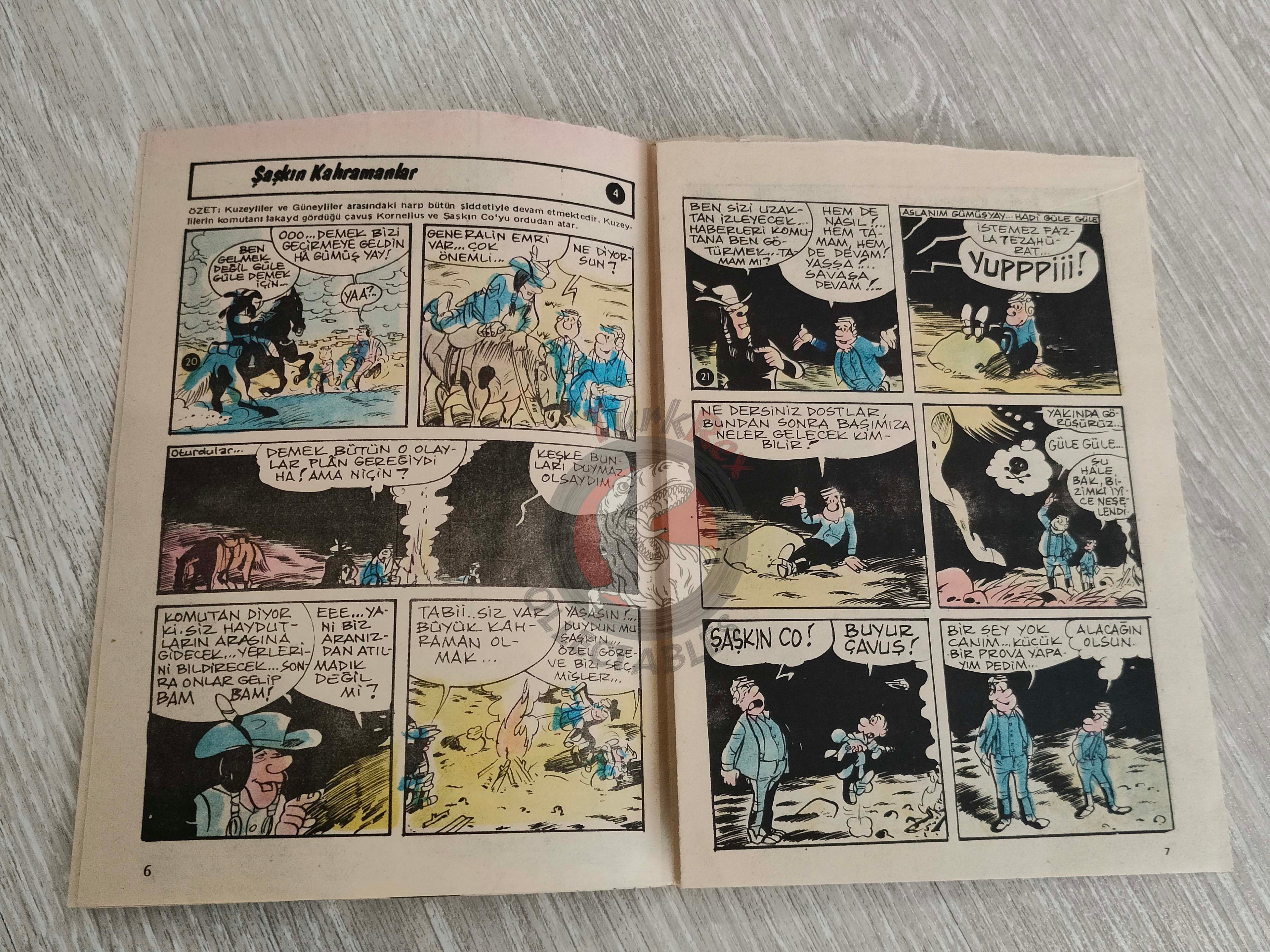 Tercüman Çocuk #27 1983 Turkish Comic Turkey Star Wars #48 Les Tuniques Bleues Derib