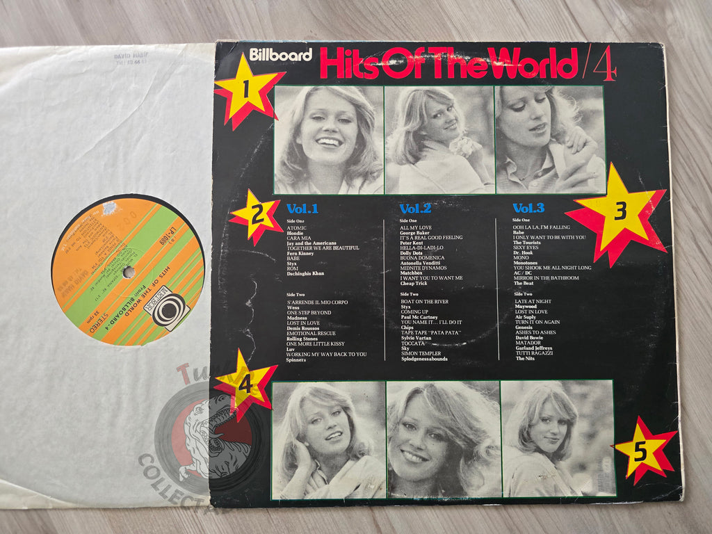 Various – Billboard Hits Of The World / 4 Turkish Pressing Vinyl Turkey Edition