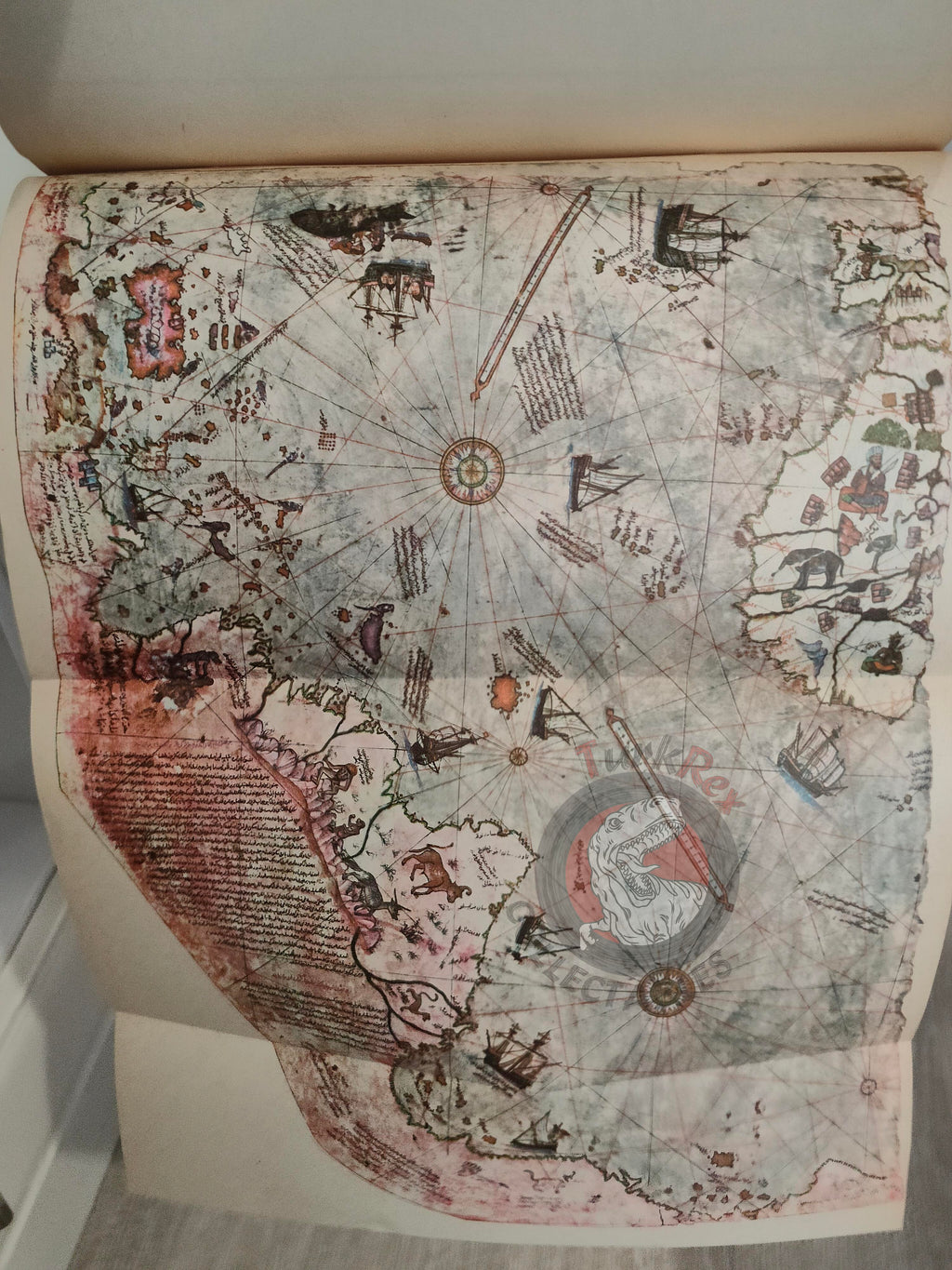 Piri Reis Map 1966 English Turkish German French Italian Book Turkey Ottoman Empire