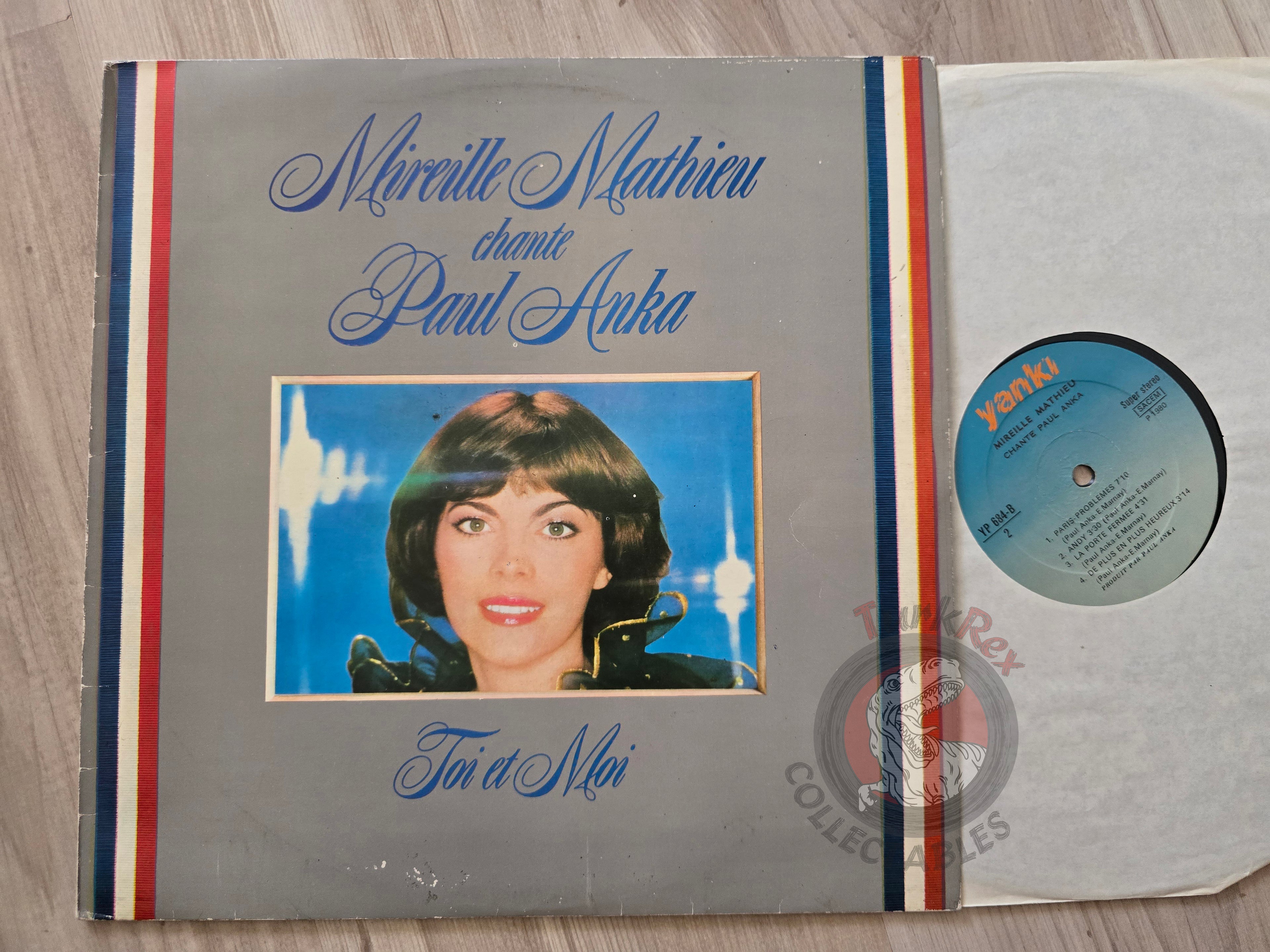 Mireille Mathieu Chante Paul Anka – Toi Et Moi Turkish Pressing Vinyl Turkey Edition