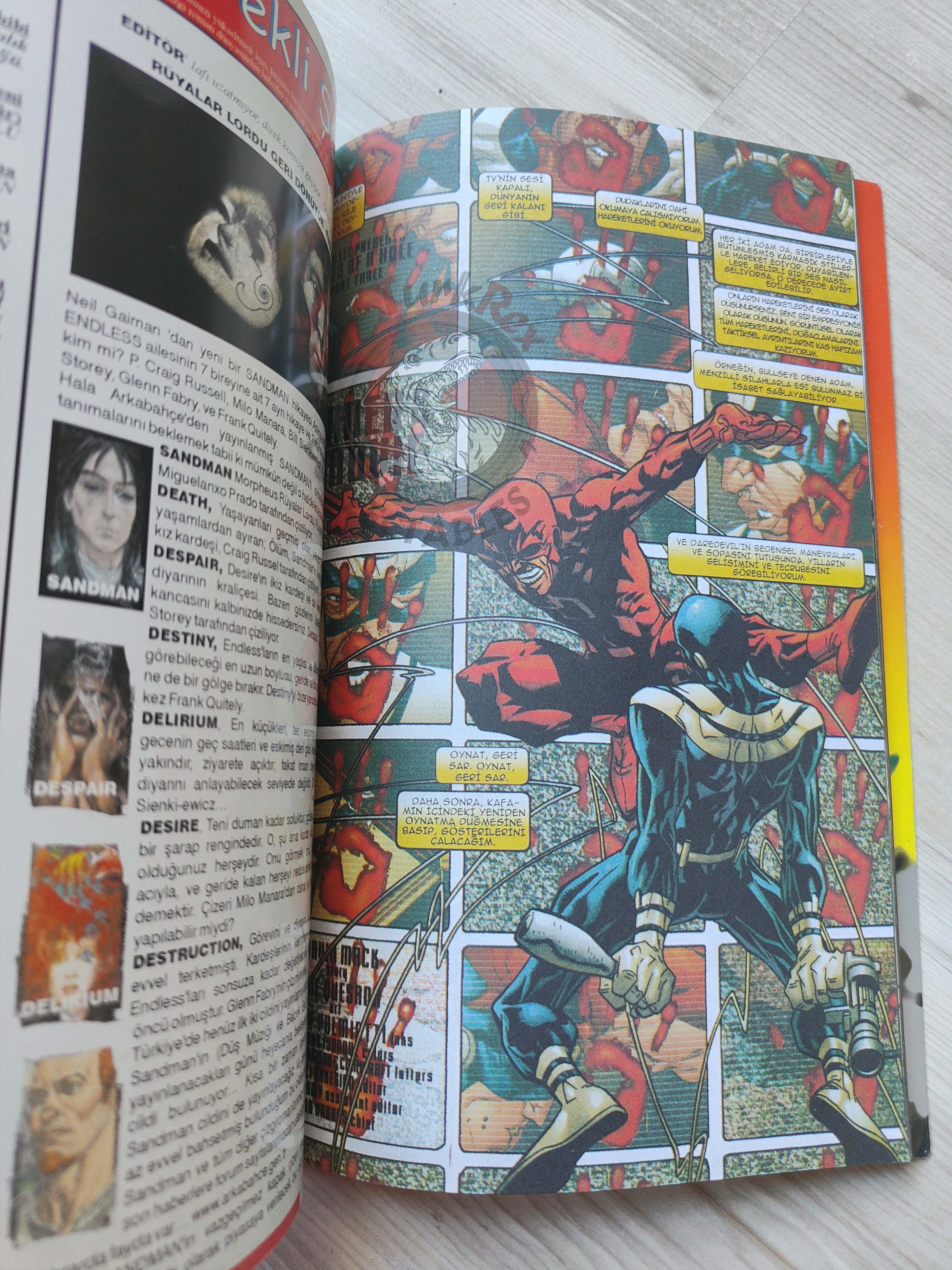 Daredevil Volume #2 Turkish Comic Turkey Marvel Knights #7–12 Spiderman