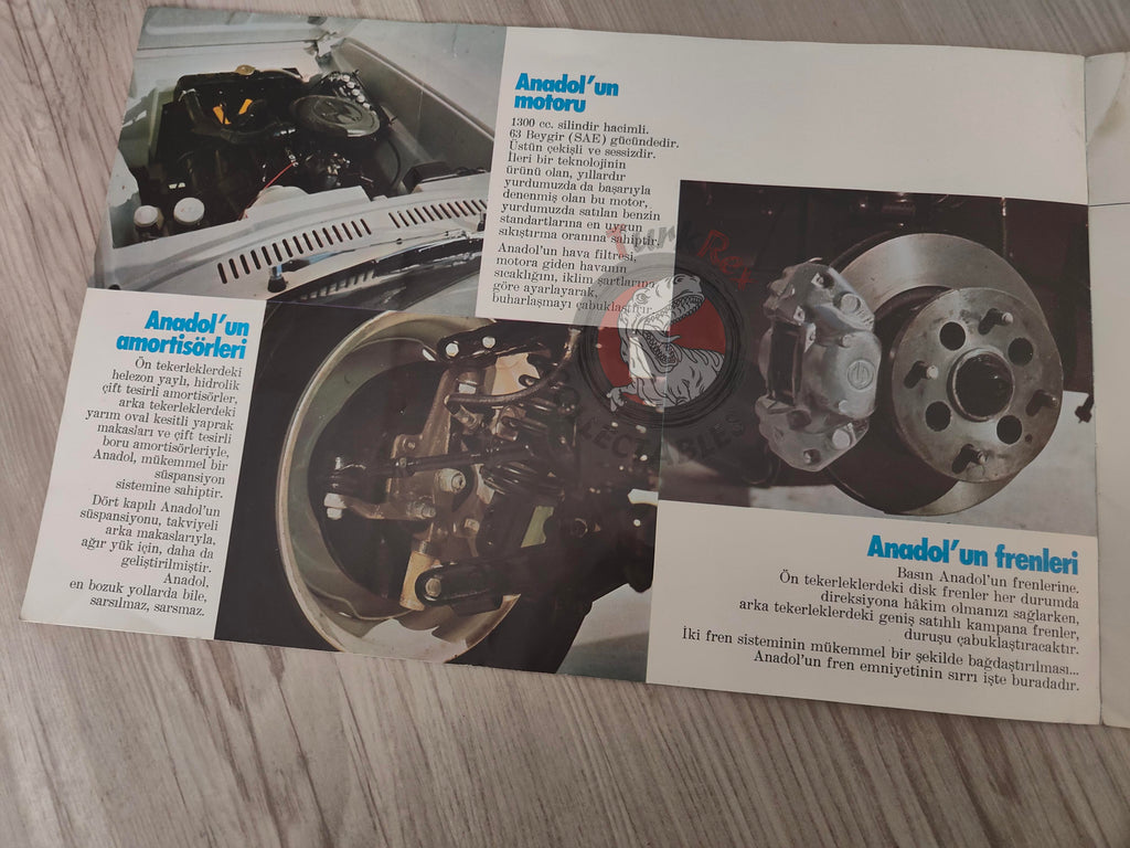 Yeni Anadol Sales Brochure A2 SL 70s Turkish Car Turkey Koç Catalogue Ford