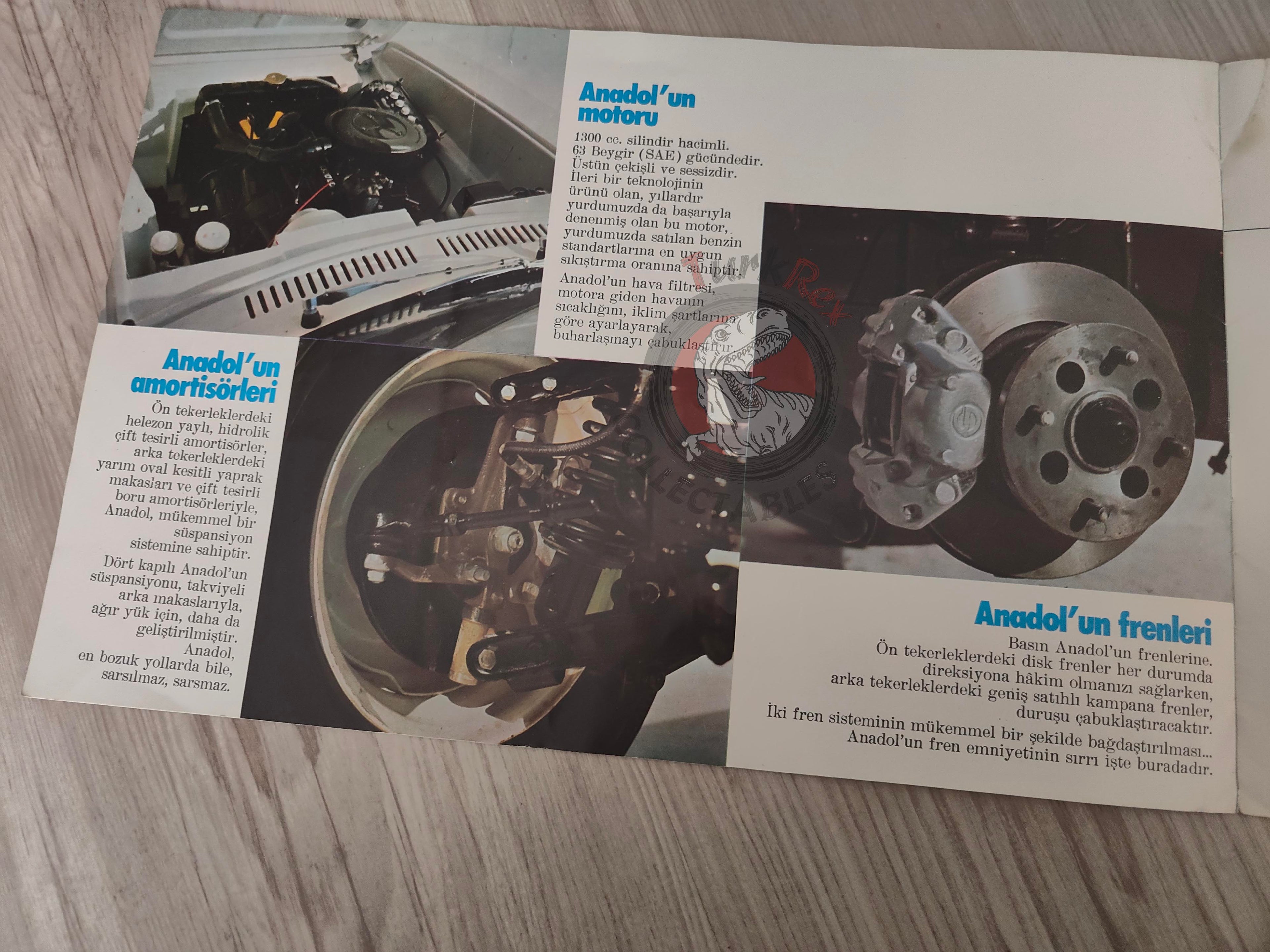 Yeni Anadol Sales Brochure A2 SL 70s Turkish Car Turkey Koç Catalogue Ford