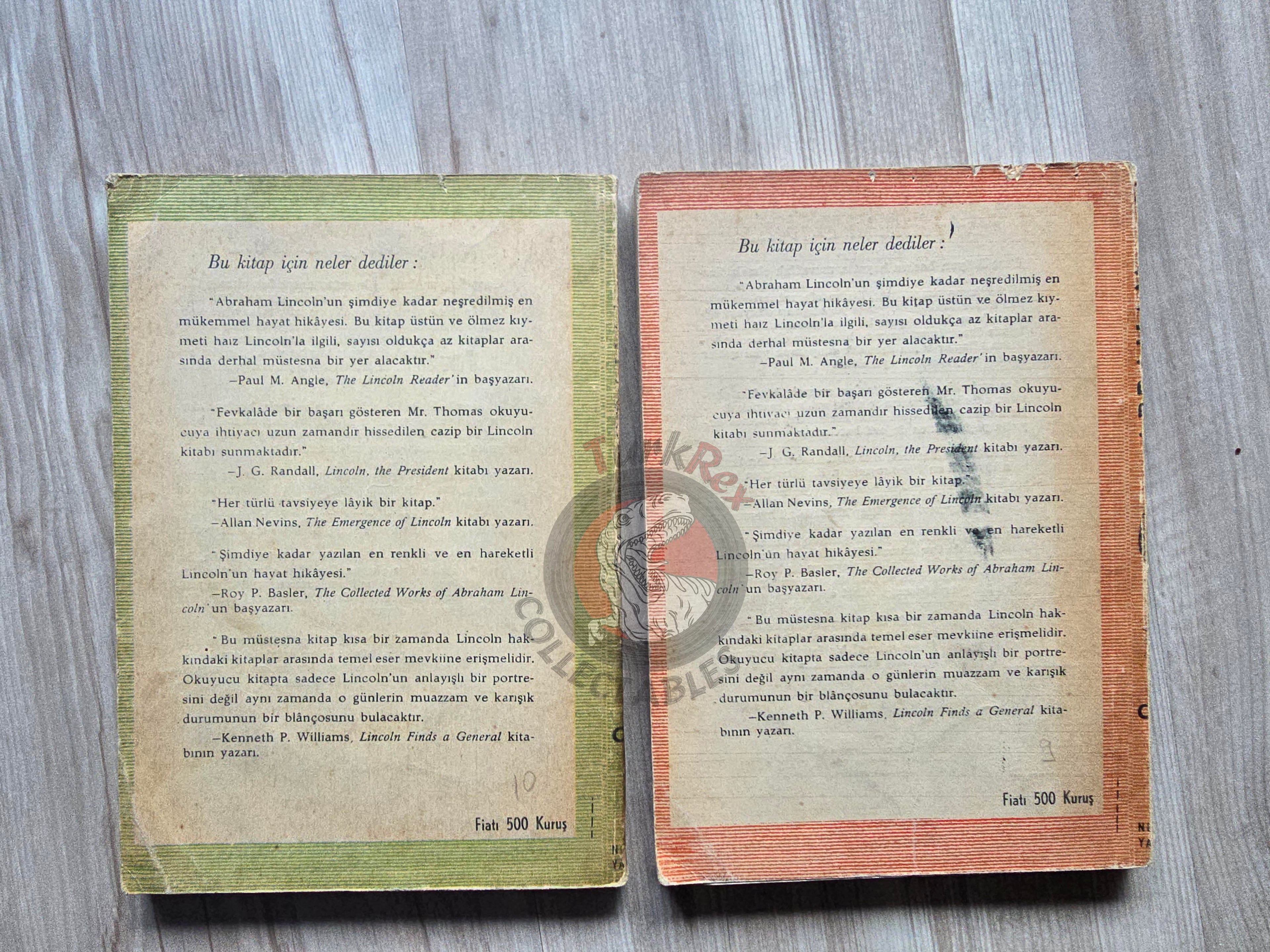 Benjamin P. Thomas – Abraham Lincoln 1952 1st Turkish Book Turkey