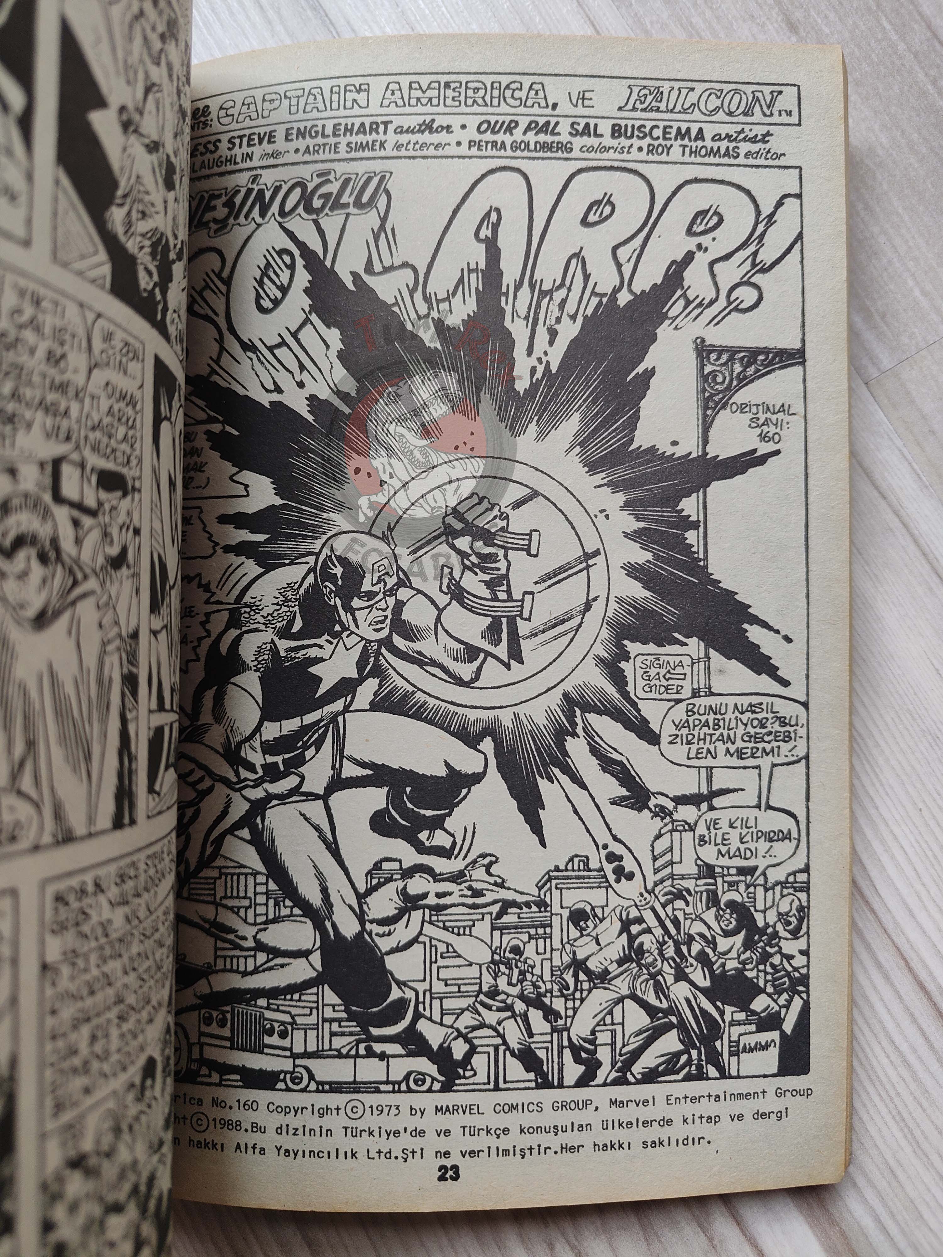 Captain America – Volume 1 1989 Turkish Comic Turkey
