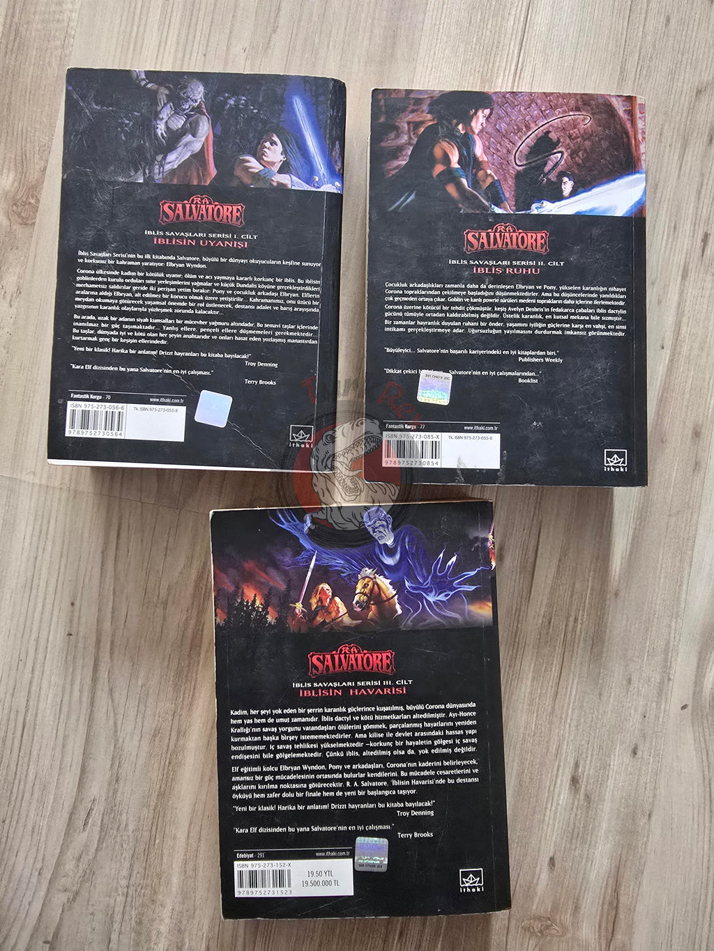 R. A. Salvatore – The DemonWars Saga 2004 1st Turkish Book Turkey Lot of 3