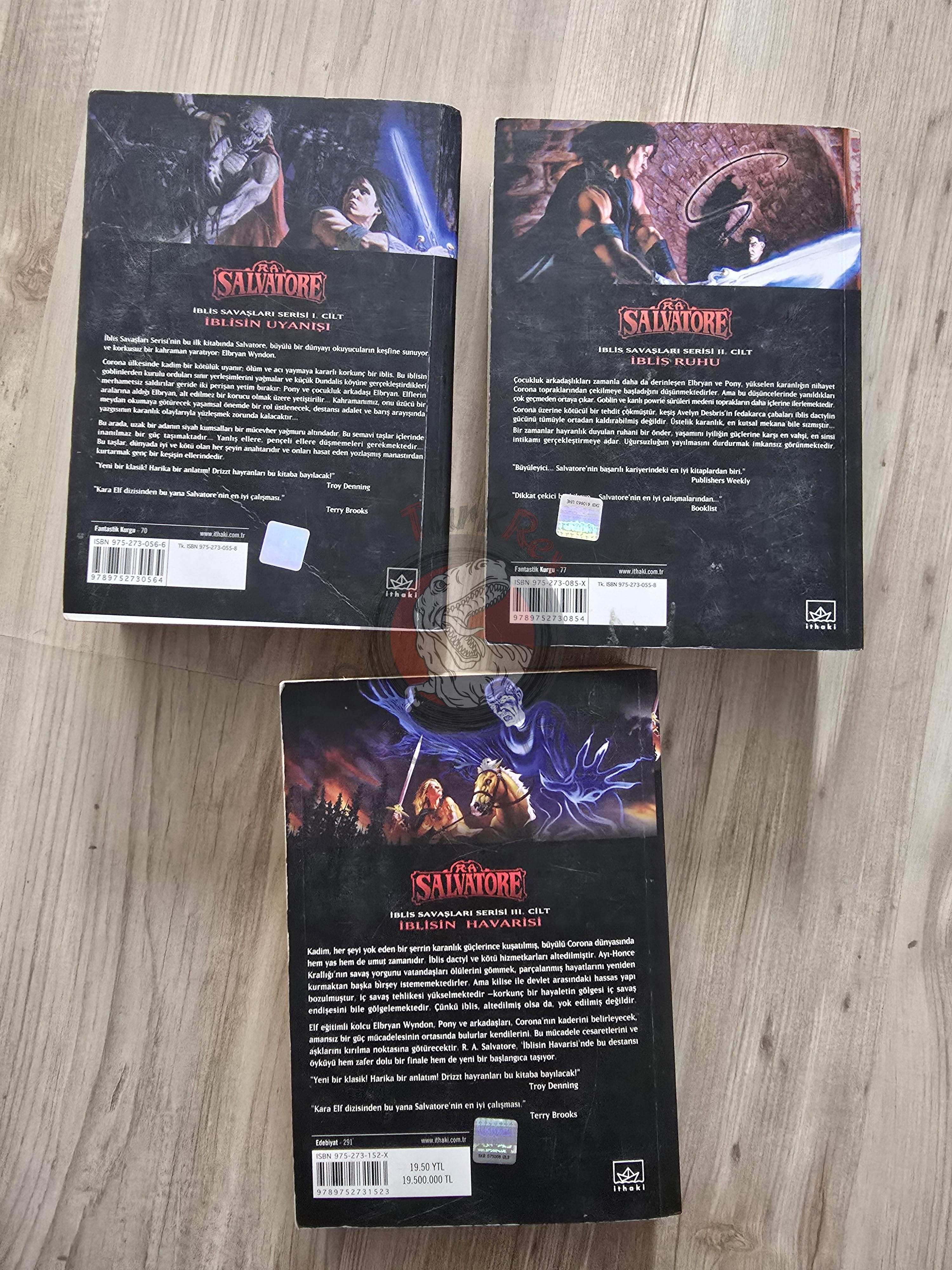 R. A. Salvatore – The DemonWars Saga 2004 1st Turkish Book Turkey Lot of 3
