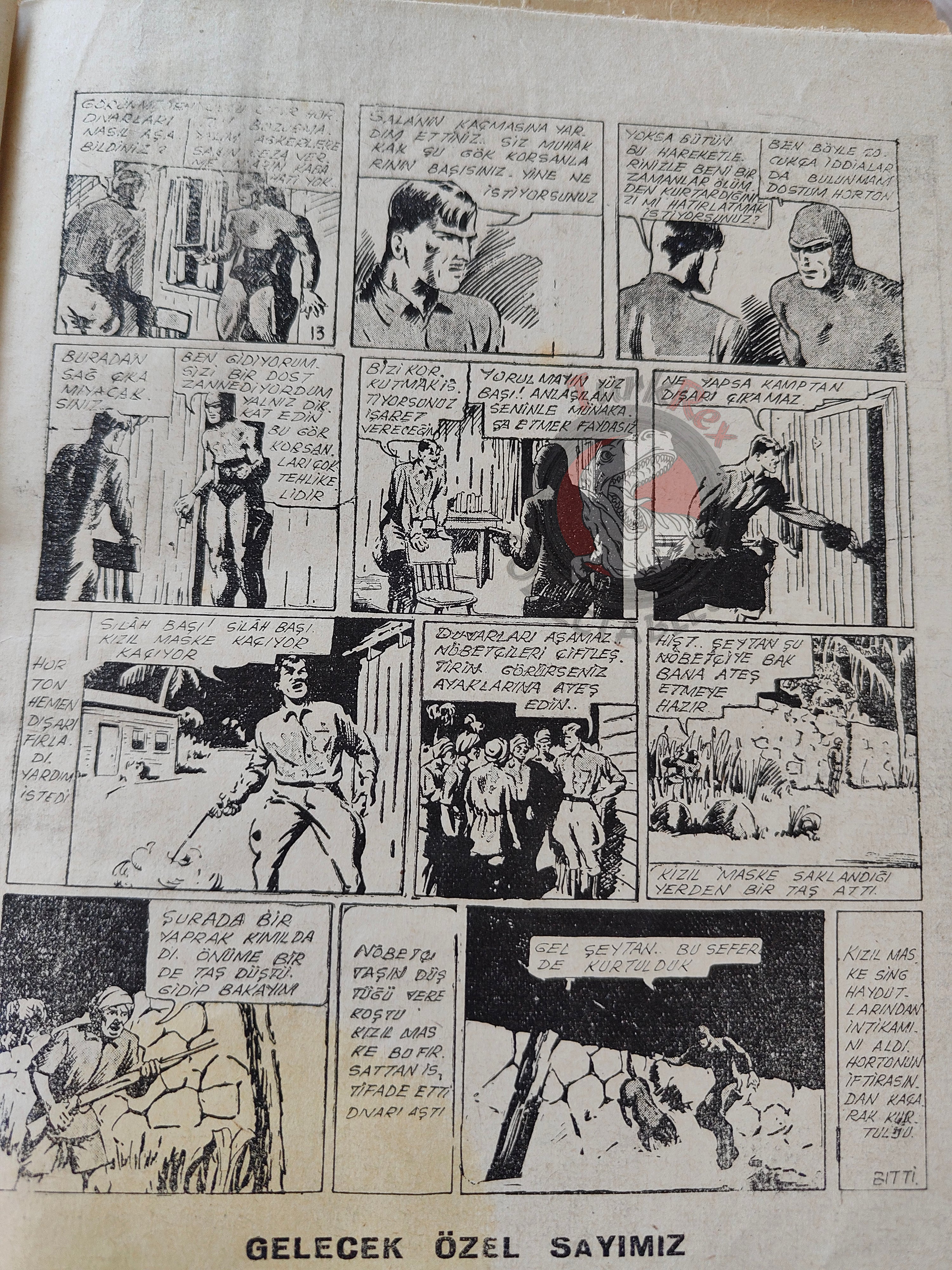 1001 Roman 1944 The Phantom - The Singh Brotherhood / The Sky Band Turkish Comic Mag Turkey