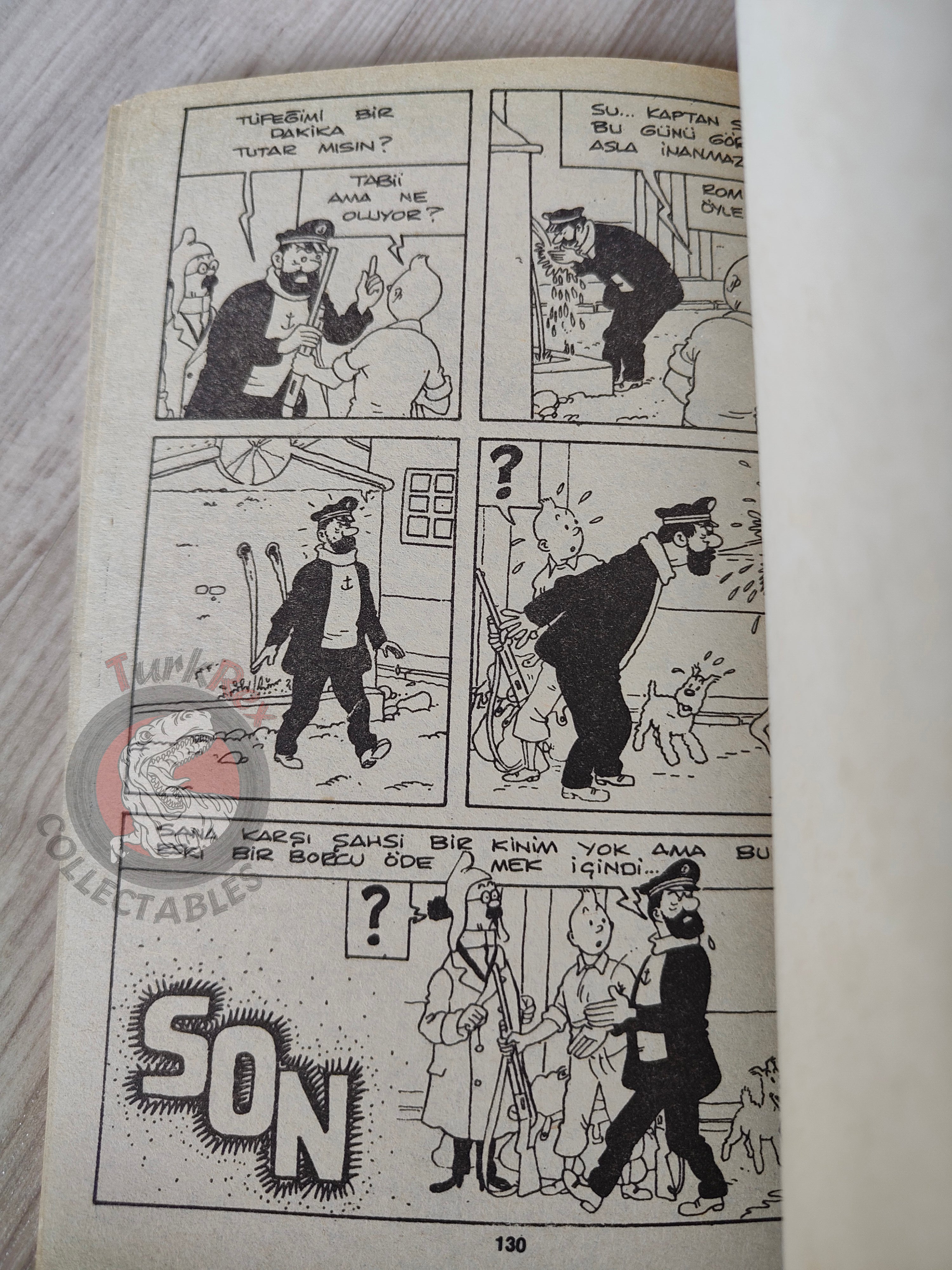 Tintin – Prisoners of the Sun mid 1980s Turkish Edition Comic Turkey 1