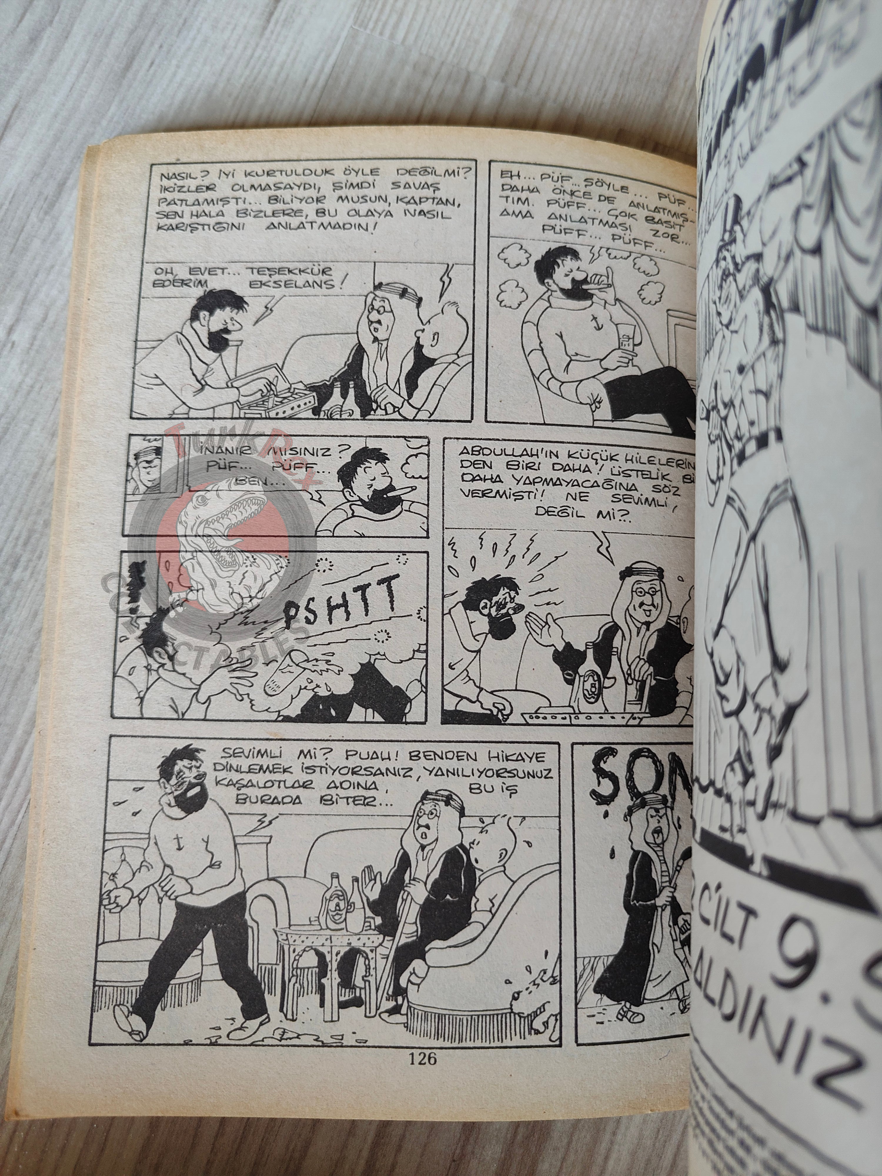 Tintin – Land of Black Gold mid 1980s Turkish Edition Comic Turkey 2
