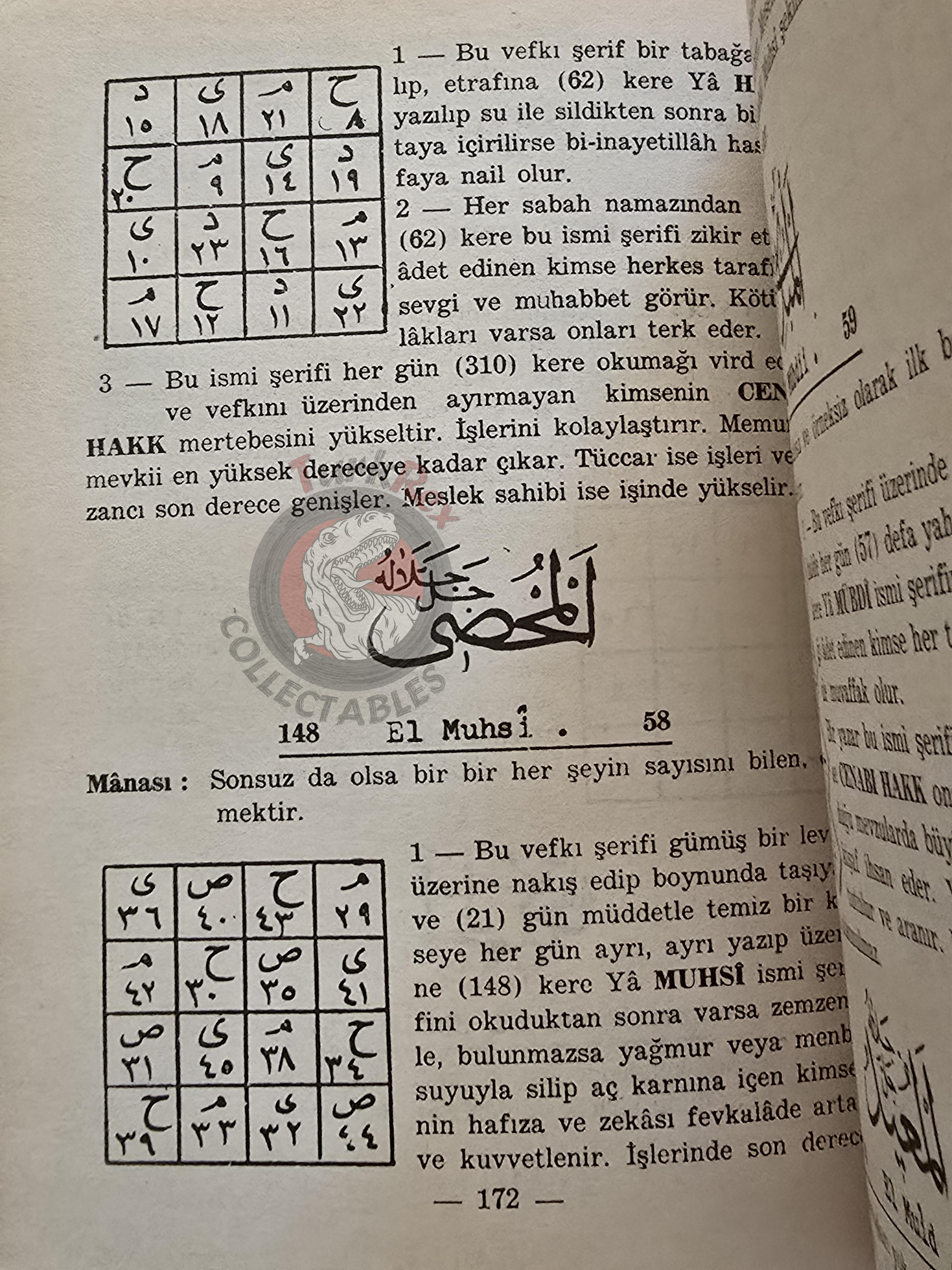 Hidden Sciences Vol 3 Islamic Occult Havass Vefq Spells Charm Turkish Book Islam Talisman