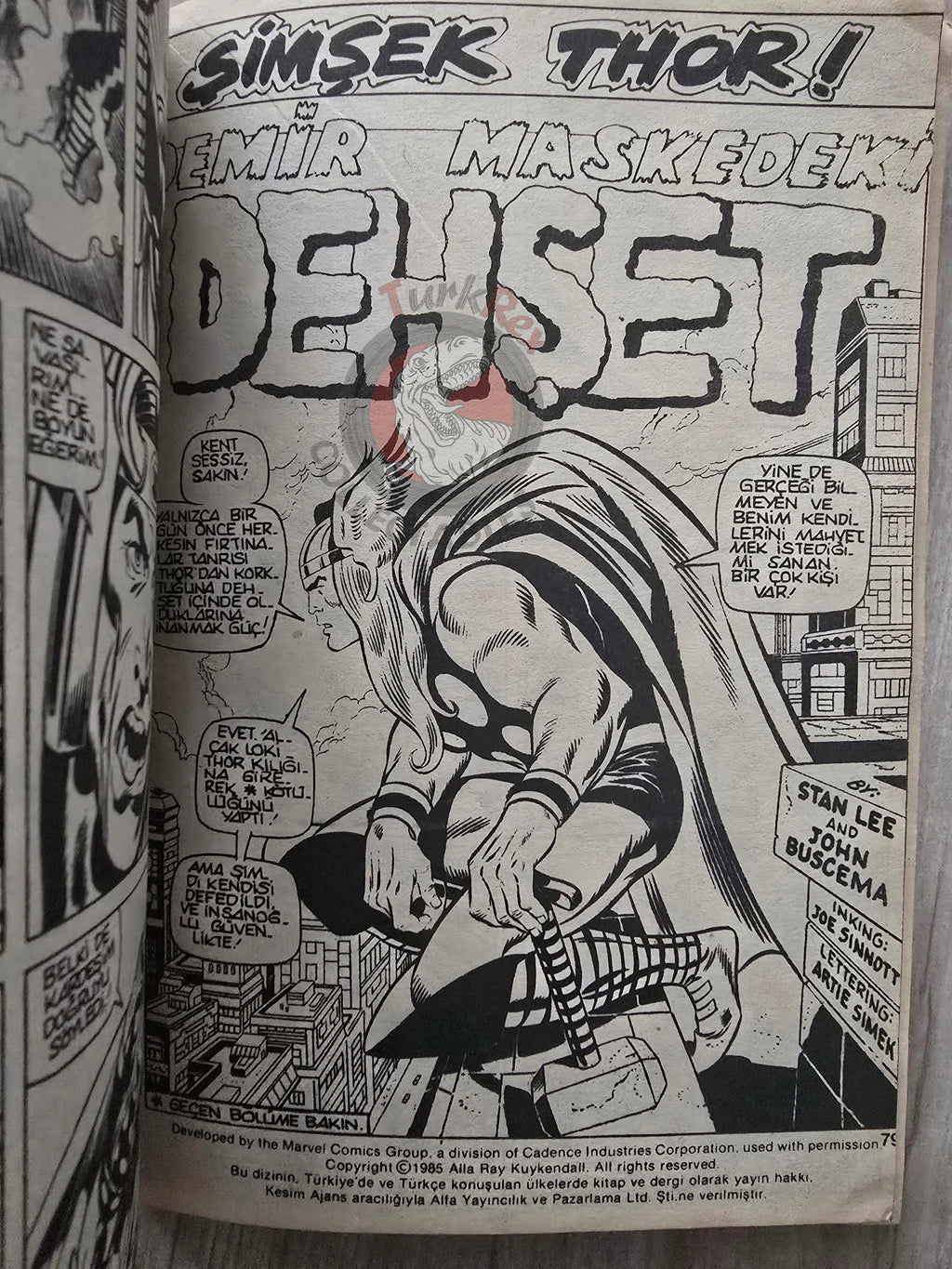 Thor Vol #1 1987 Turkish Comic Turkey The Mighty Thor #178–187 cover #183