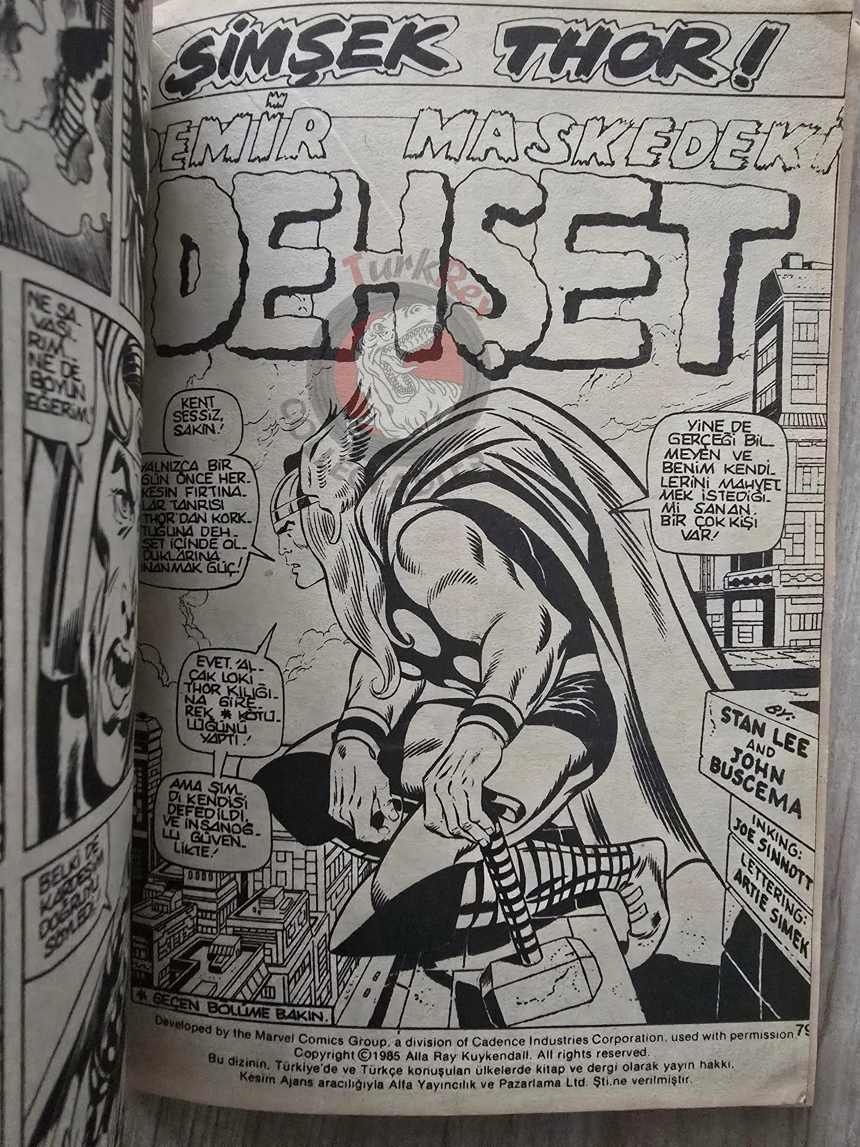 Thor Vol #1 1987 Turkish Comic Turkey The Mighty Thor #178–187 cover #183