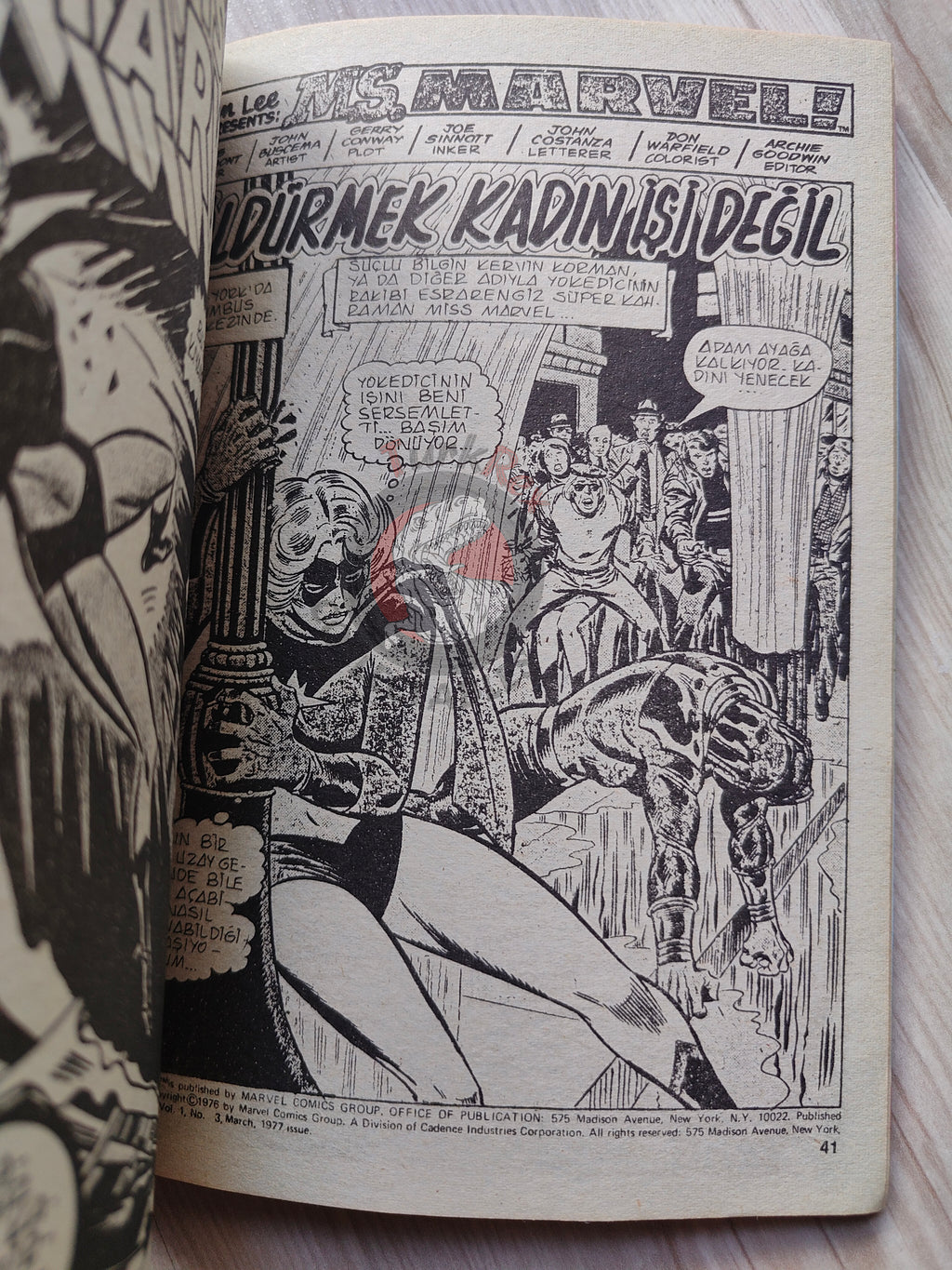 Ms. Marvel Vol #1 1988 Turkish Comic Turkey #1 #2 #3 The Avengers #184