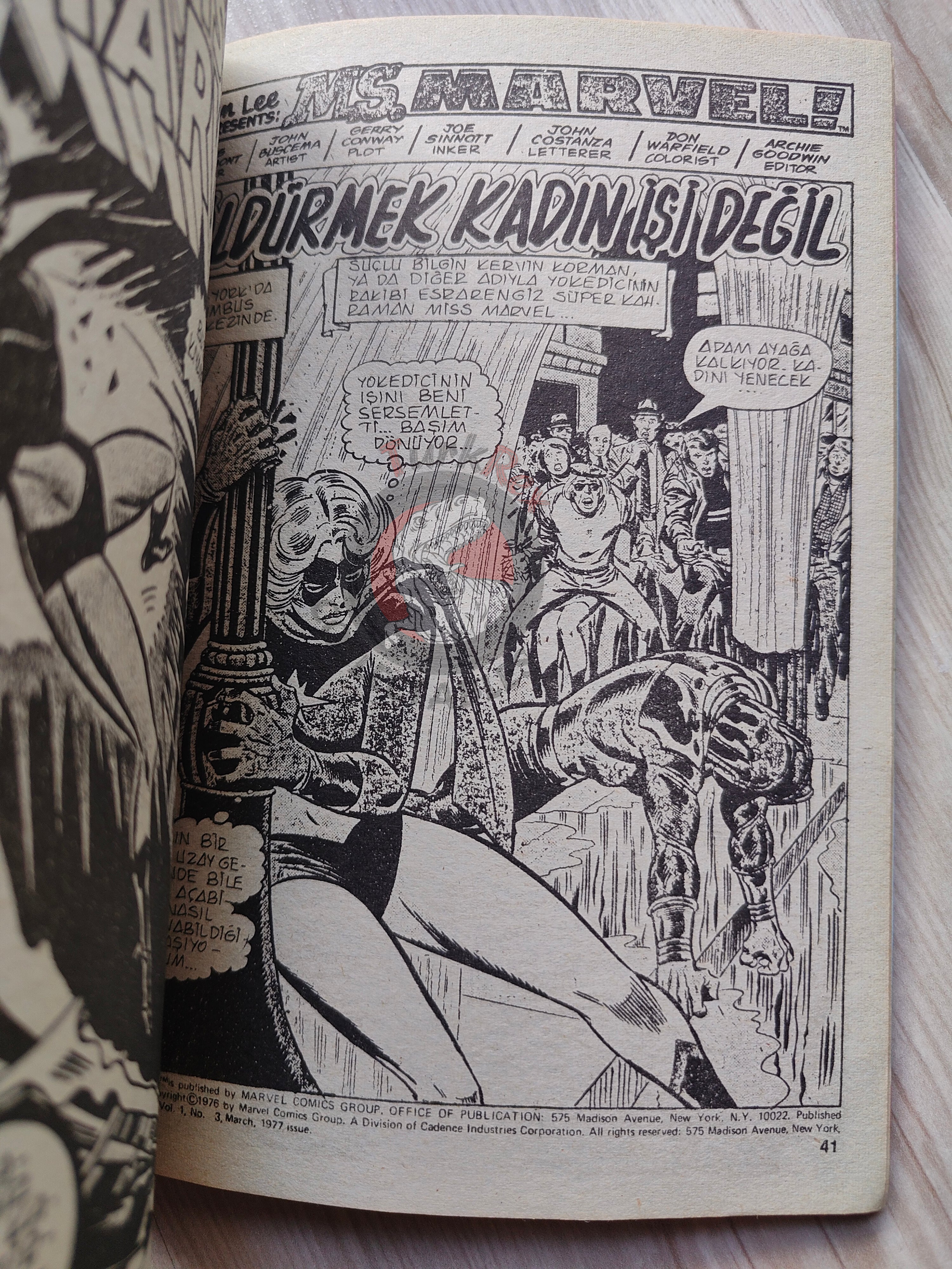 Ms. Marvel Vol #1 1988 Turkish Comic Turkey #1 #2 #3 The Avengers #184