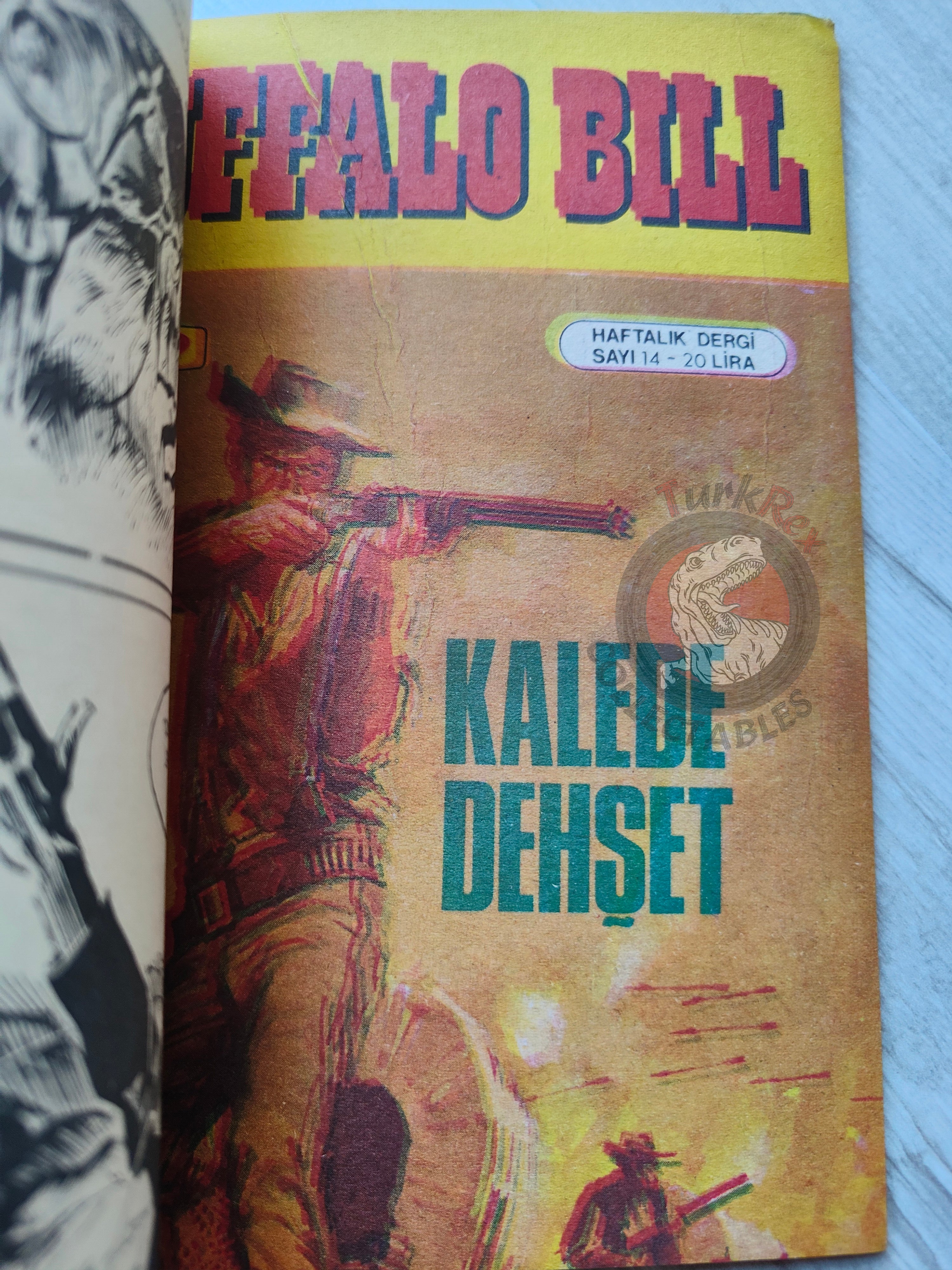 Buffalo Bill  –  Volume  #7 1981 Turkish Comic Turkey Marshal, le shérif de Dodge City