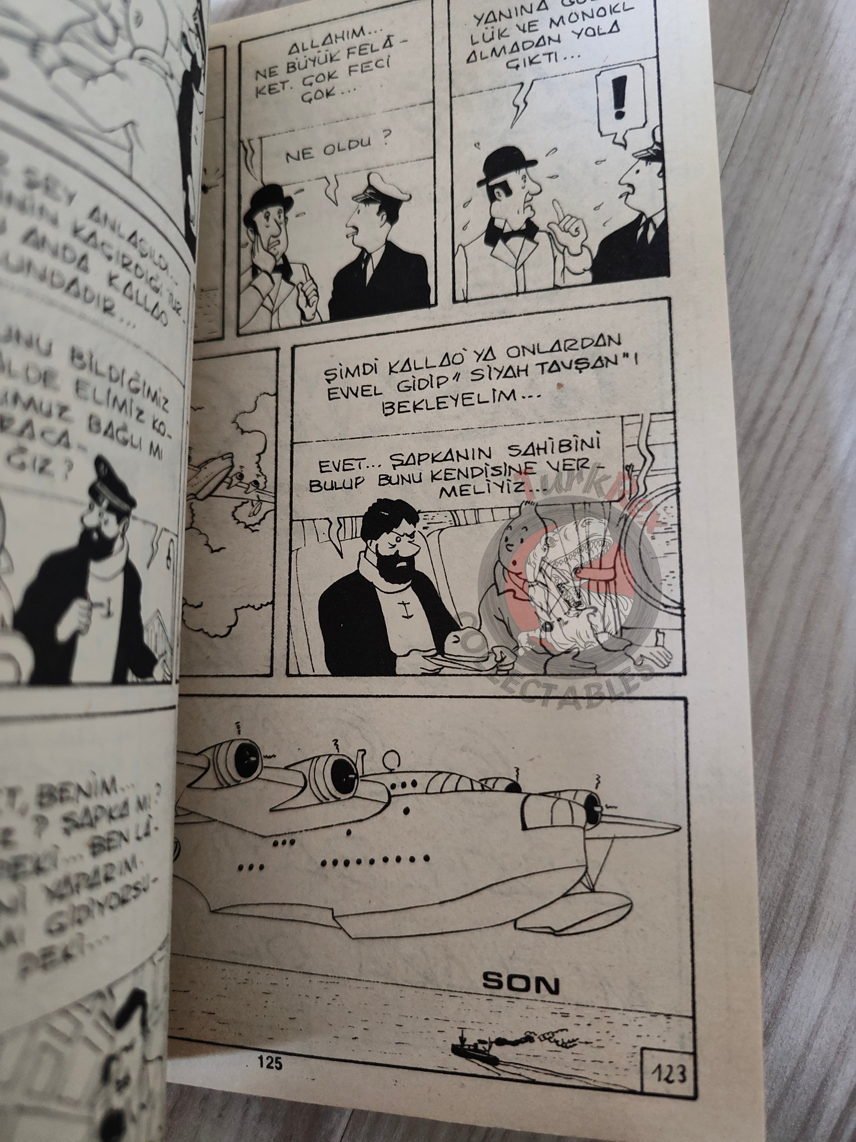 Tintin – The Seven Crystal Balls mid 1980s Turkish Edition Comic Turkey 2