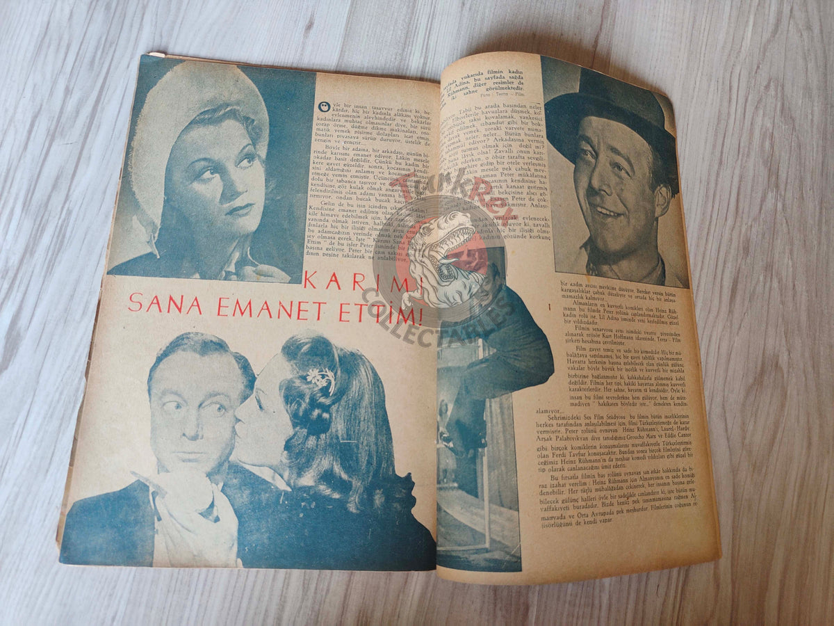 Yıldız 1944 Ann Sheridan Turkish Mag Turkey Hollywood Deanna Durbin Charlie Chaplin Irene Manning
