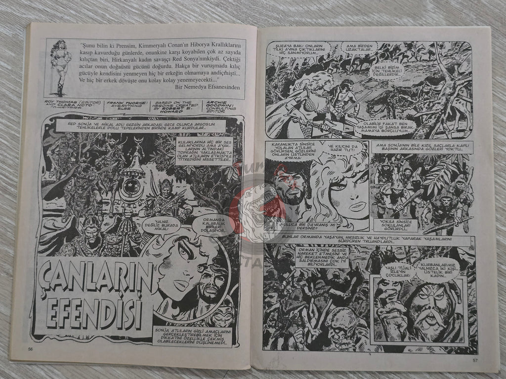 Red Sonja #6 2000 Turkish Comic Turkey vol 1 #2 #3 #4 #5