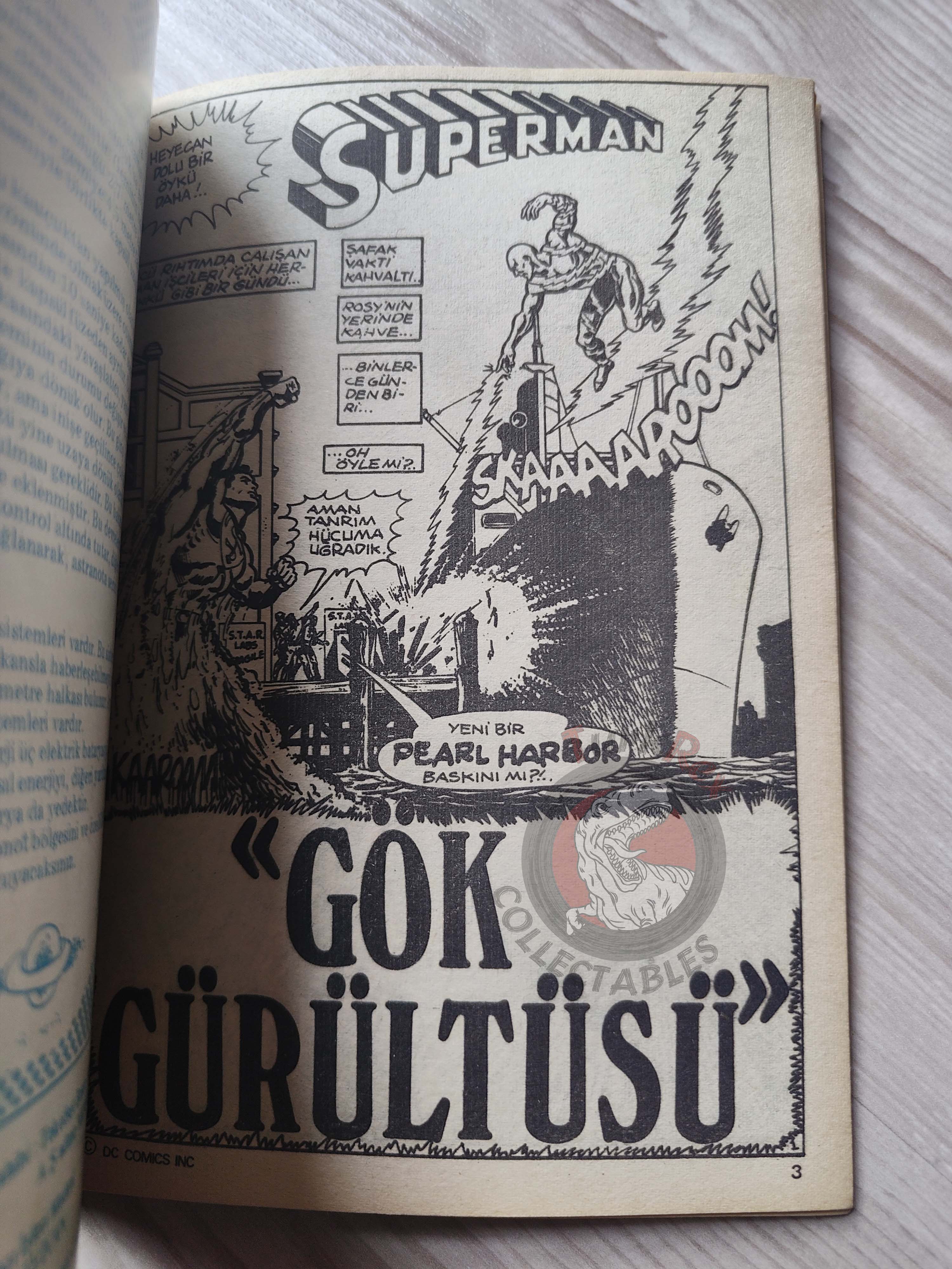 Superman Vol #4 1980s Turkish Comic Turkey #301 #302 #303 #328 Family #192 #193