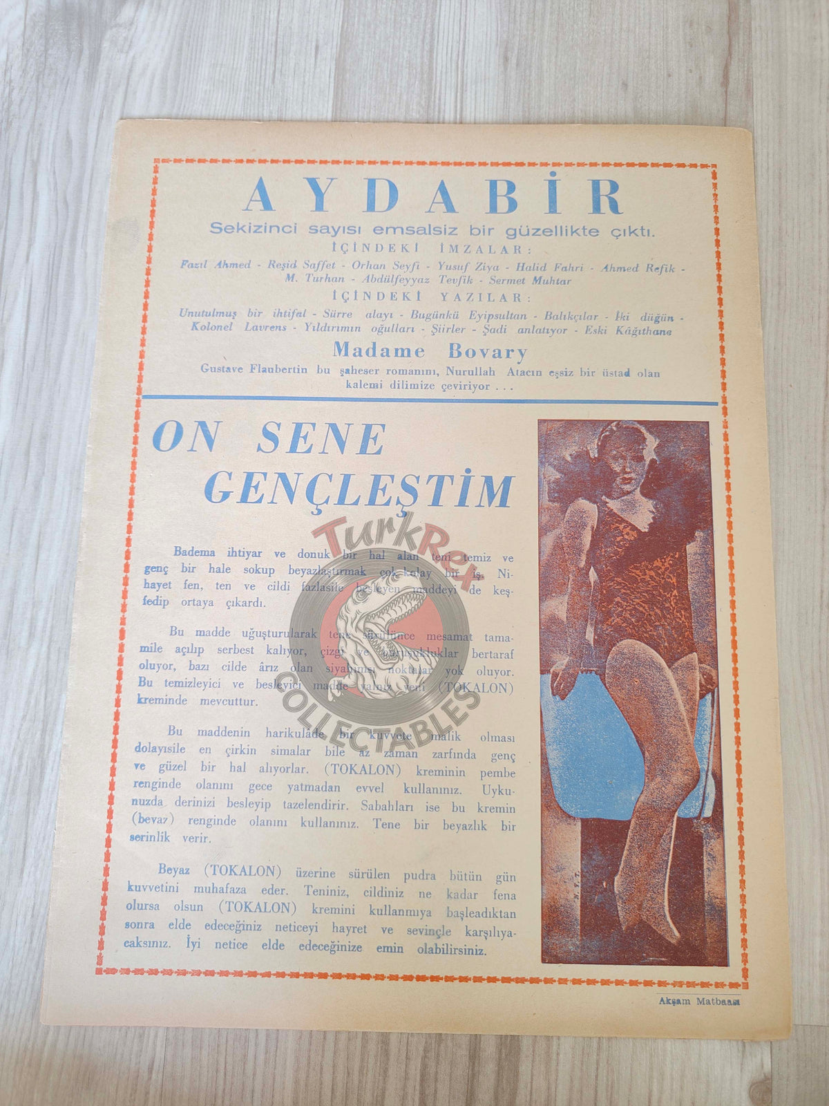 Akbaba 1936 Humor Magazine Turkish Turkey Germany War Hitler WW2 era Bayer Nivea