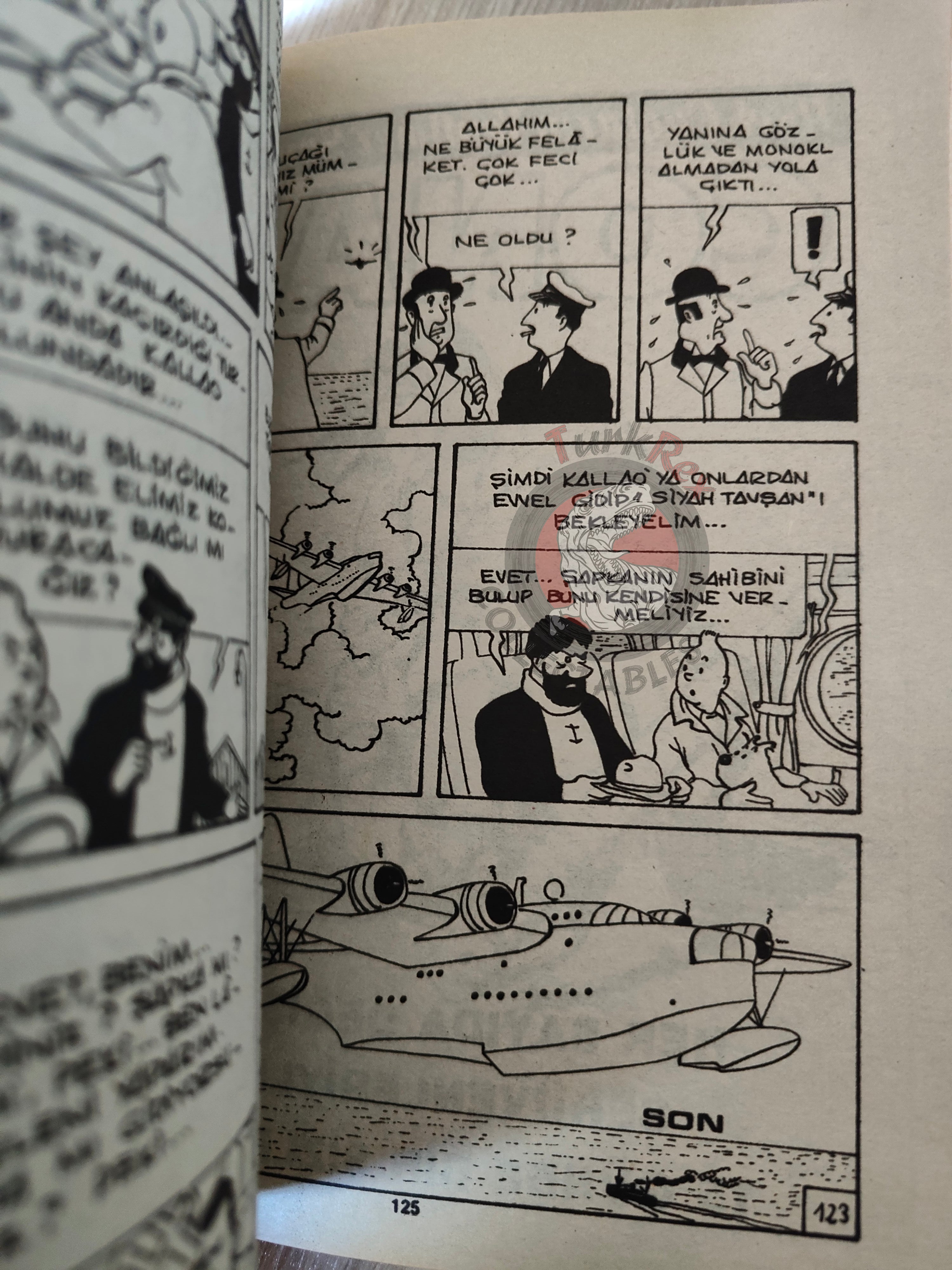 Tintin – The Seven Crystal Balls mid 1980s Turkish Edition Comic Turkey 1