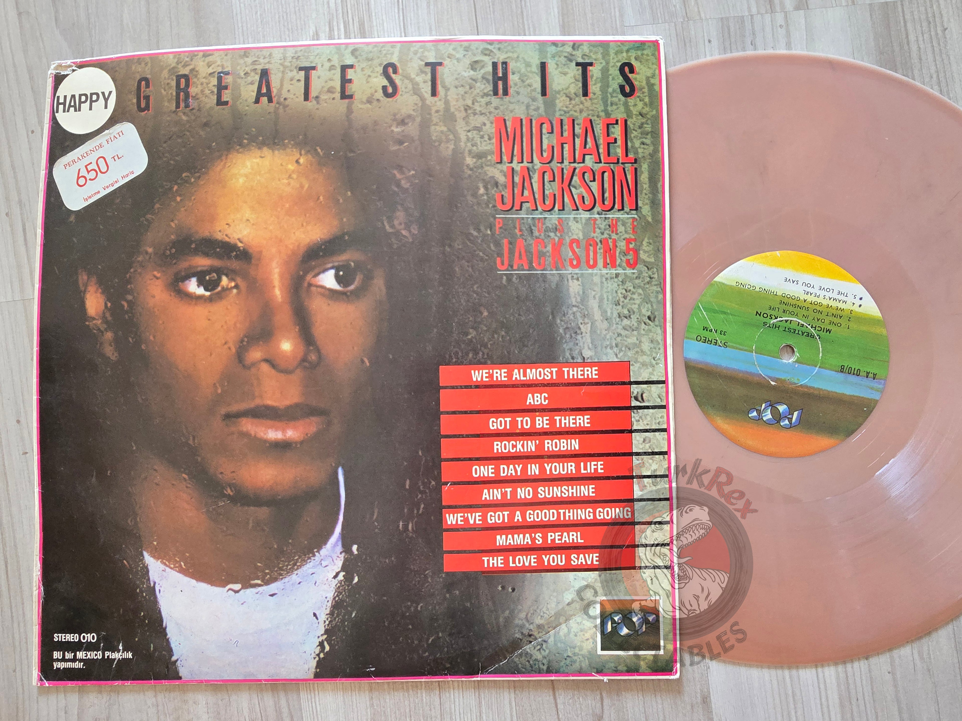 Michael Jackson Plus The Jackson 5 – 18 Greatest Hits Turkish Pressing Colored Vinyl Turkey Edition