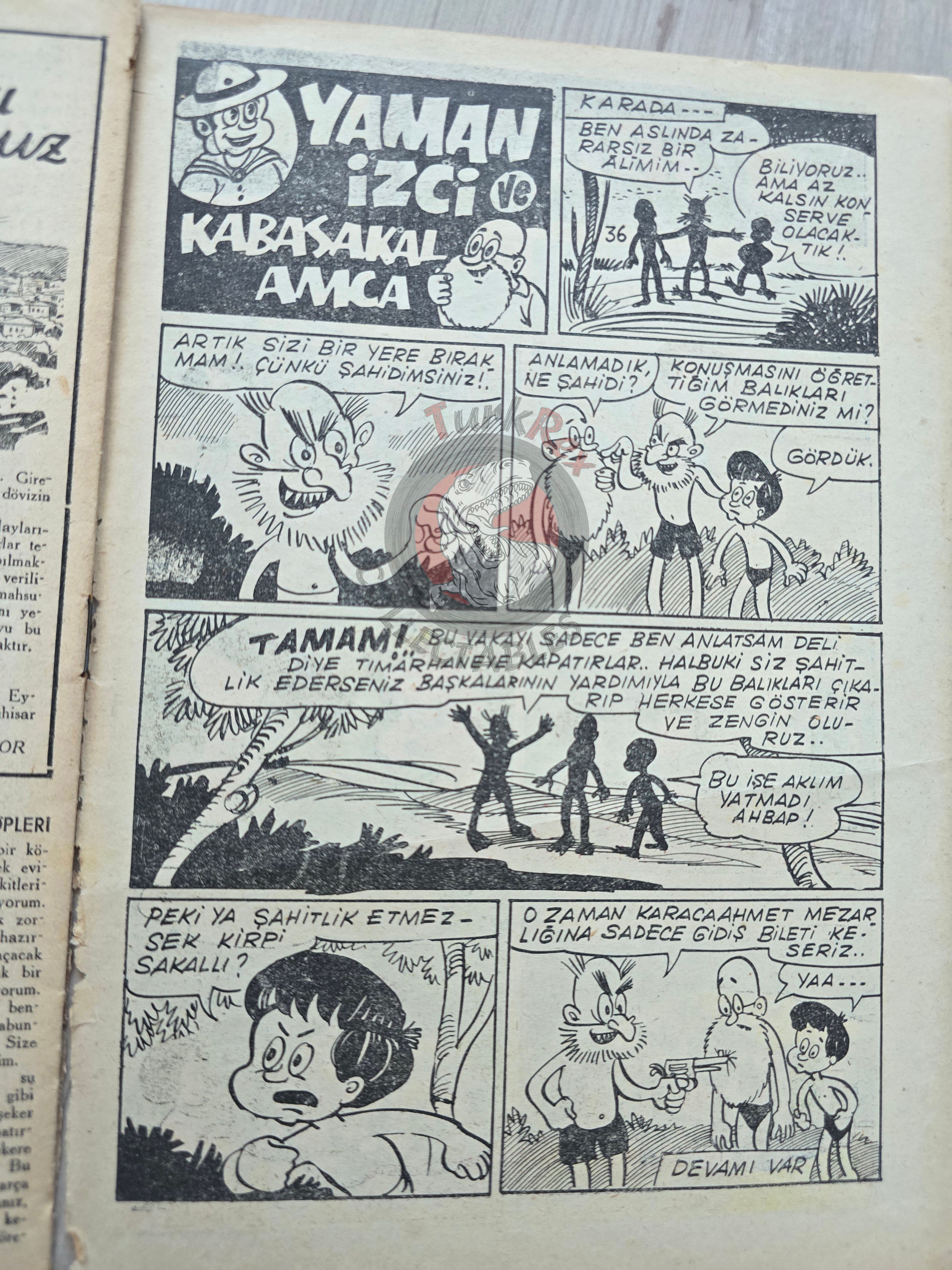 Çocuk Haftası Magazine 1962 Hansel and Gretel Turkish Comic Turkey