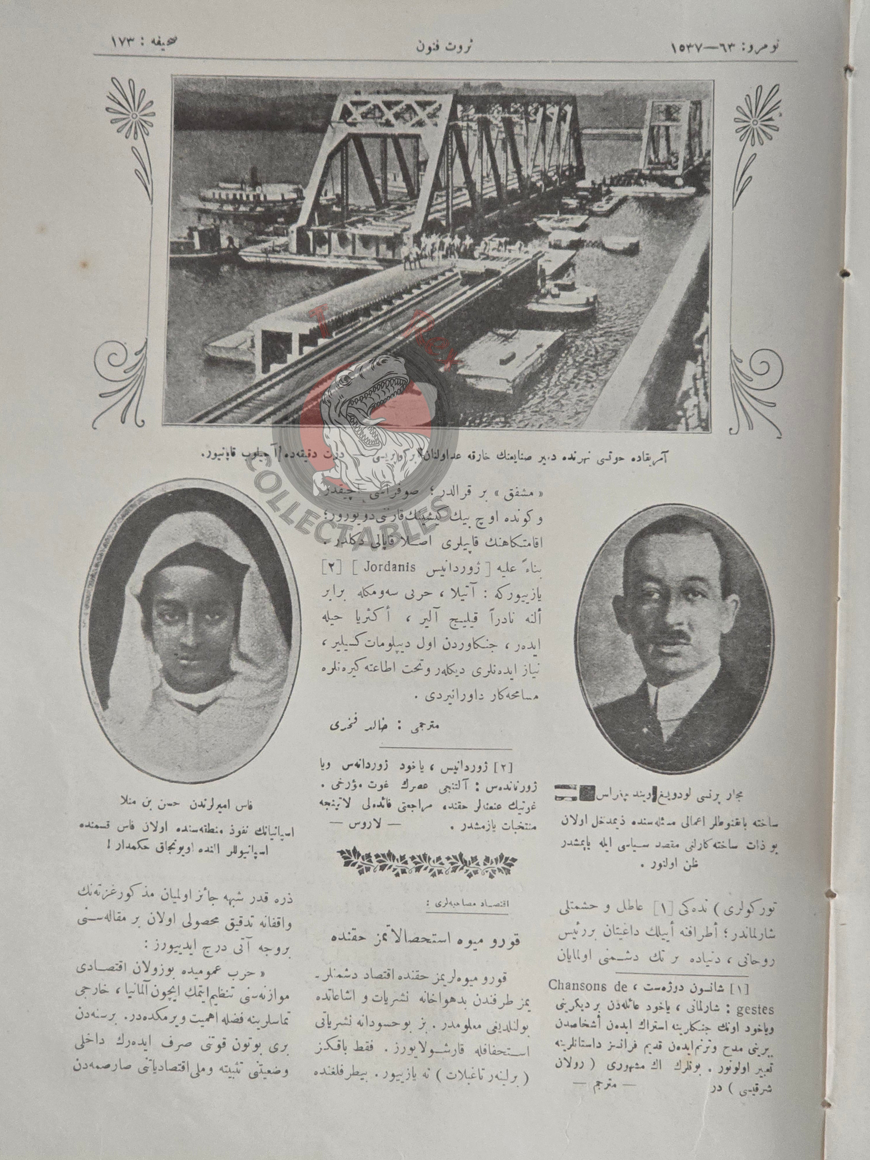 Servet-i Fünun Magazine 1926 Reza Shah Pahlavi Cover Oath Ceremony Iran Middle East Stalin Ottoman