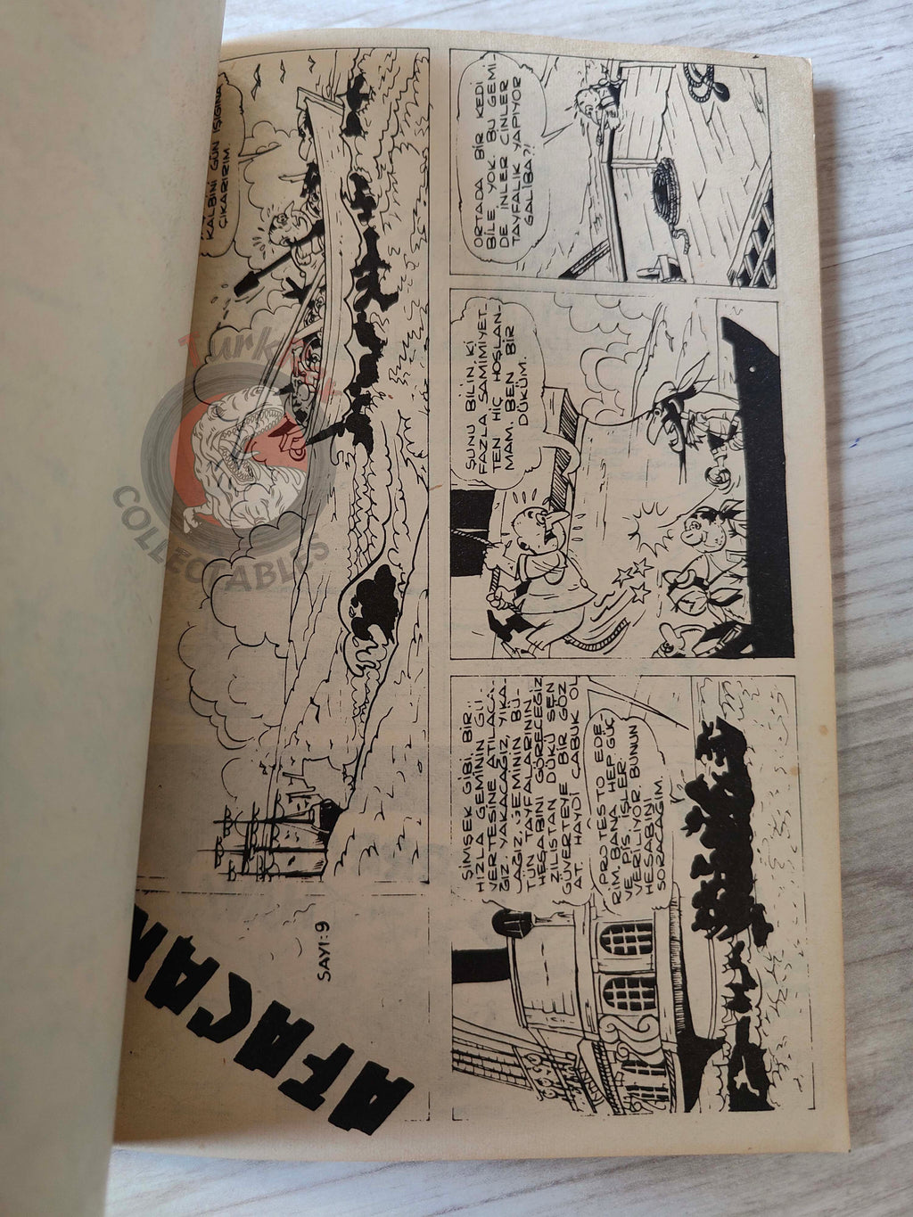 Le Vieux Nick et Barbe-Noire - L'île de la main ouverte 1970 Turkish Comic Turkey
