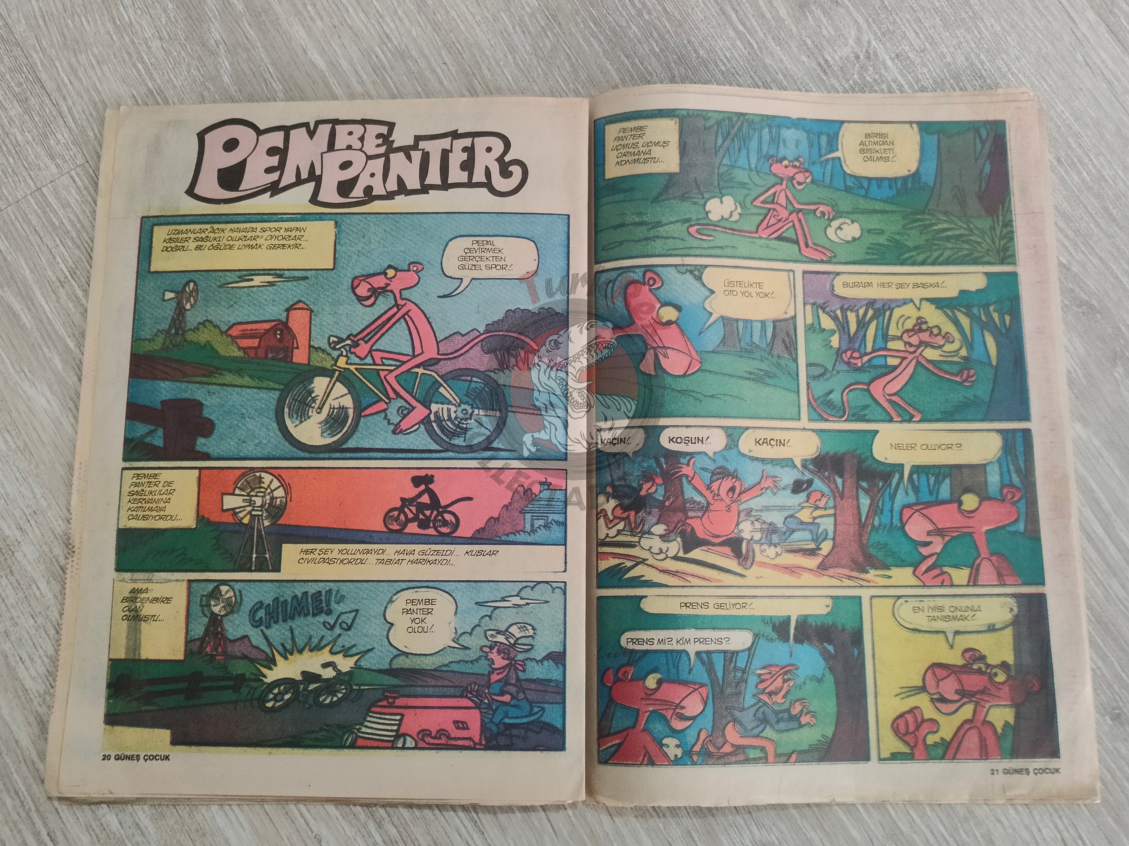 Güneş Çocuk #1 1989 Iron Fist, Indiana Jones, Pink Panther Turkish Comic Turkey