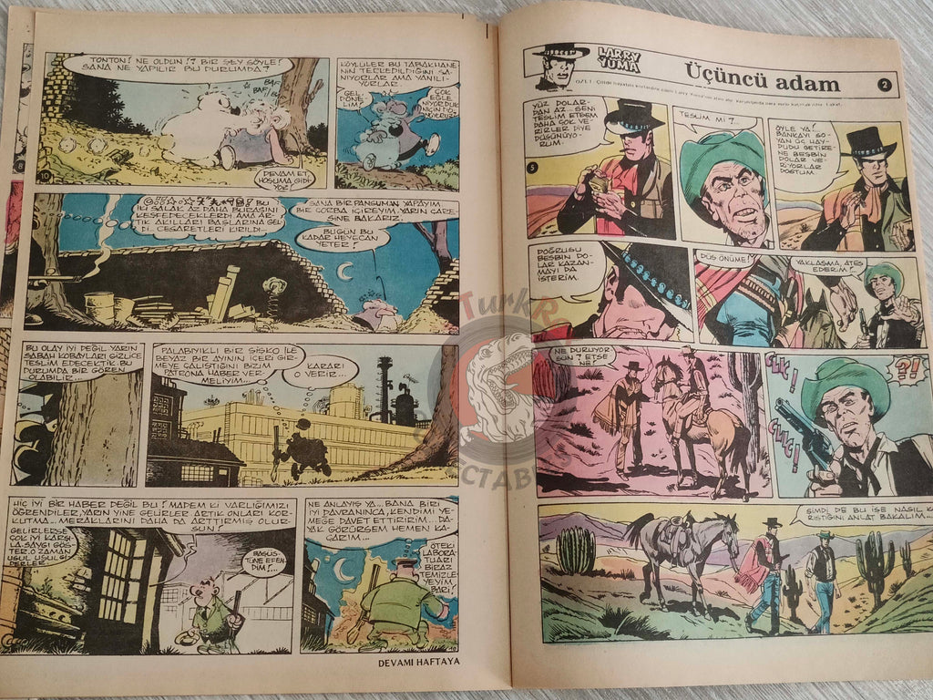 Tercüman Çocuk #39 1982 Turkish Comic Turkey Superman Star Wars #28 The Flintstones Thorgal Larry Yuma
