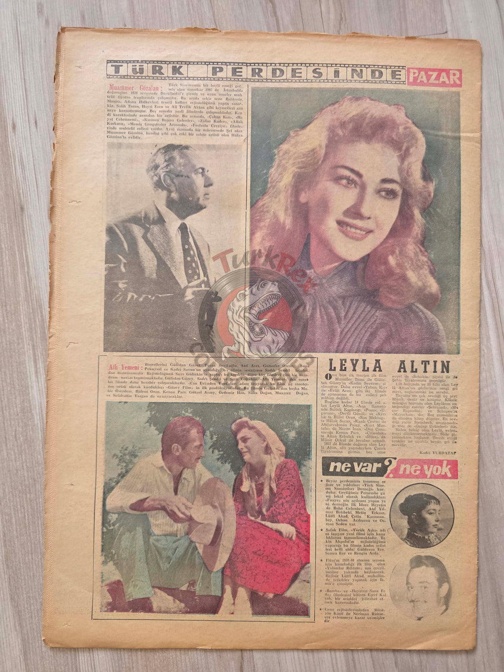 Pazar 1959 Janet Leigh Turkish Mag Comic Turkey Superman Wayne Boring Stan Drake Reza Pahlavi Iran