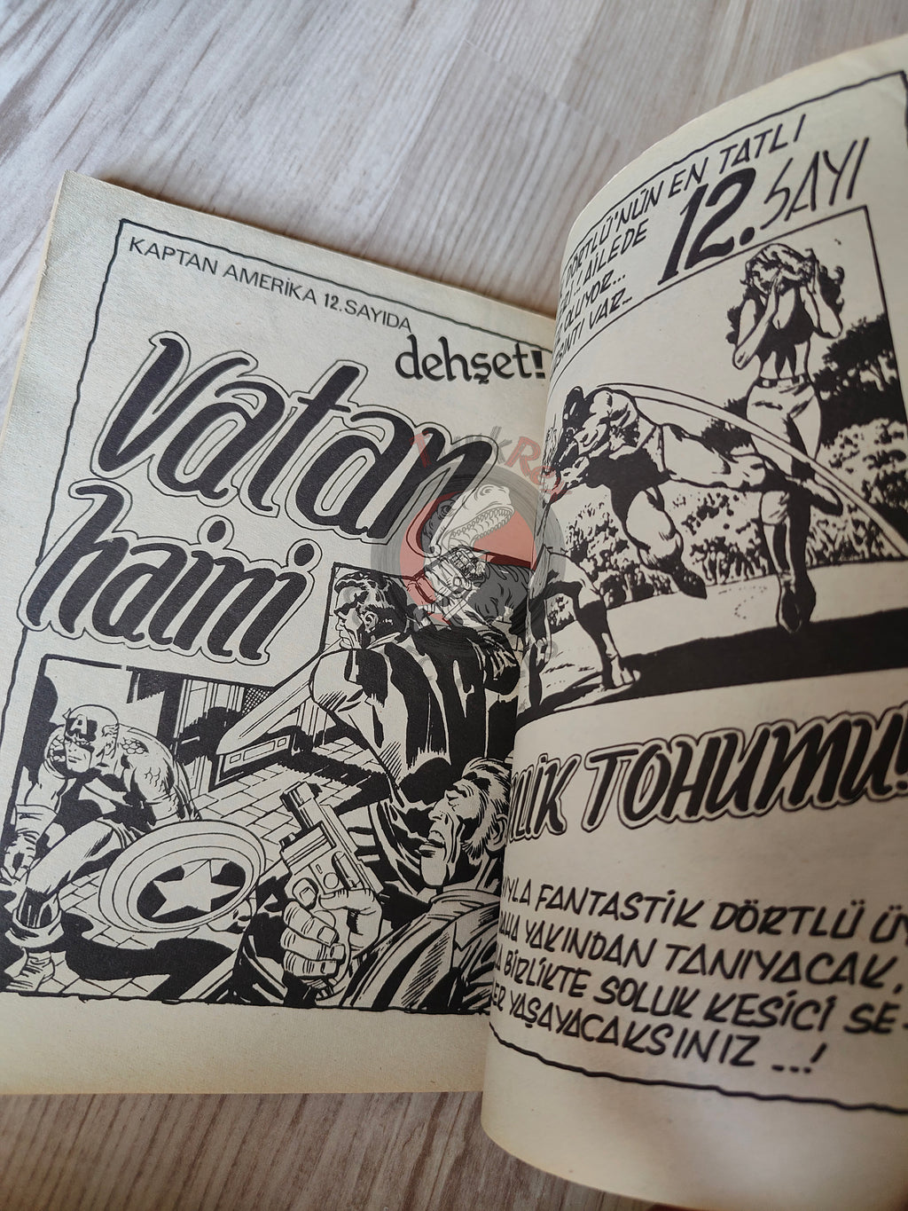 Tintin – The Blue Lotus mid 1980s Turkish Edition Comic Turkey 2