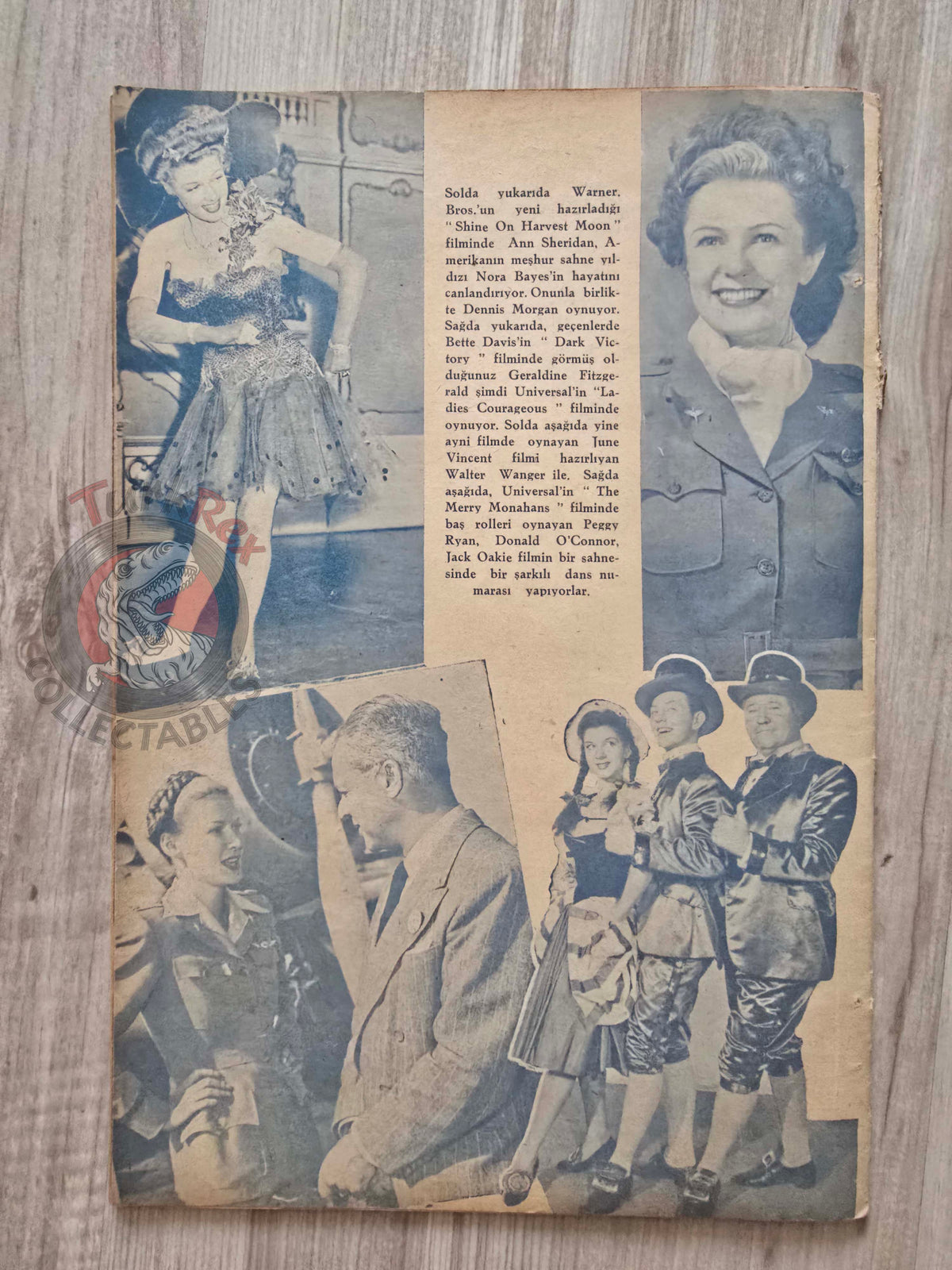 Yıldız 1944 Maria Montez Turkish Mag Turkey Hollywood Melvyn Douglas Deanna Durbin Ann Sheridan