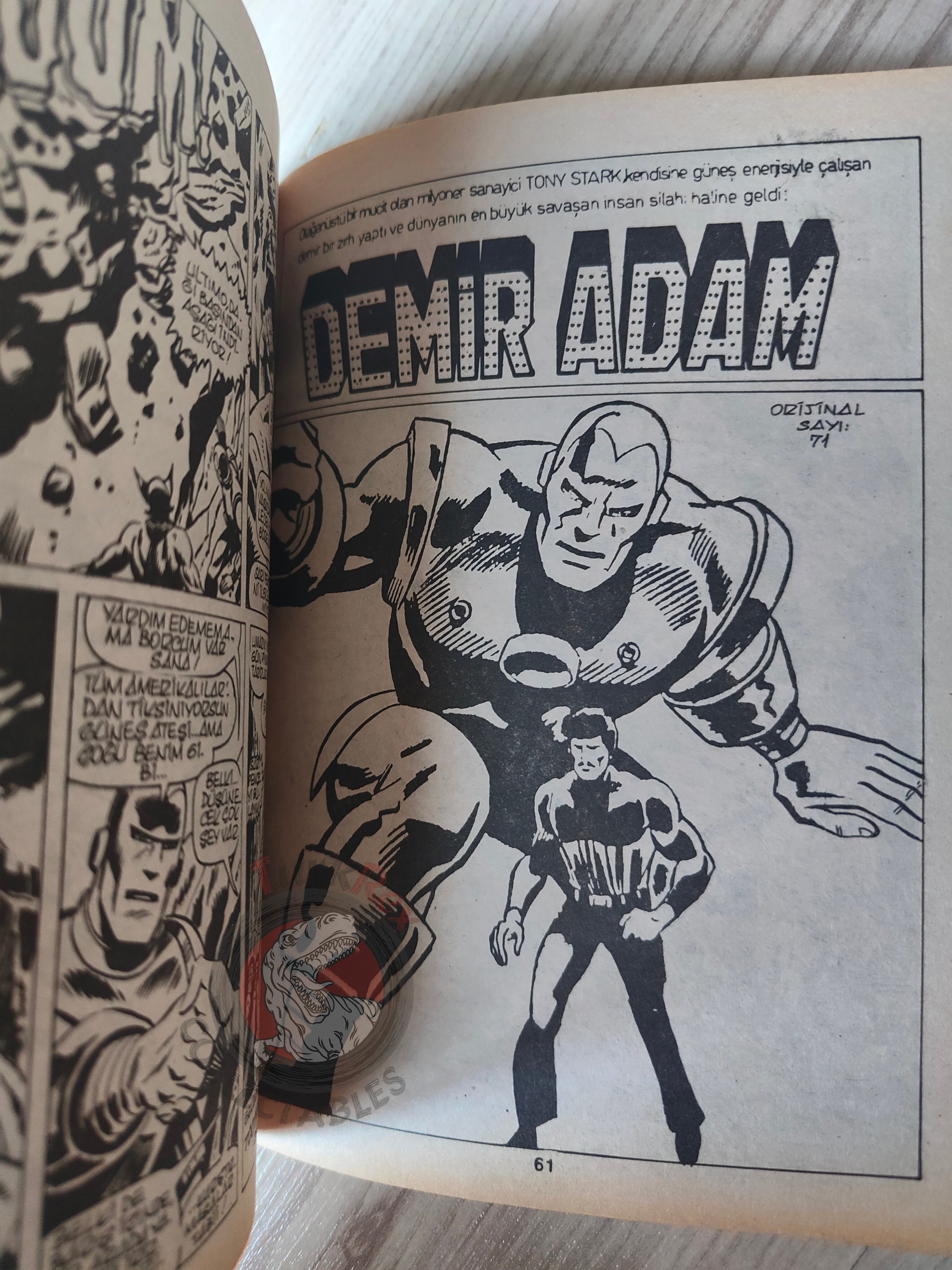 Iron Man #1 Demir Adam 1989 Turkish Comic Turkey #68 #69 #70 #71
