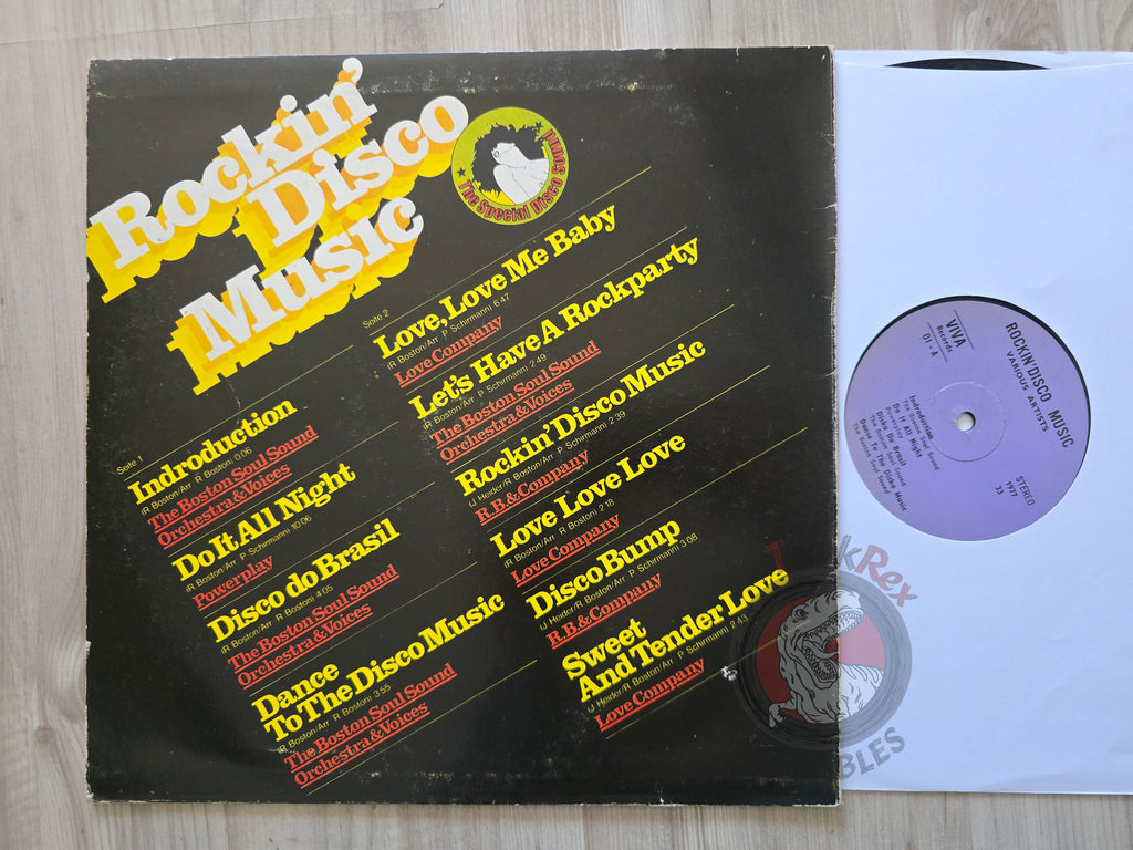 Various – Rockin' Disco Music Turkish Pressing Vinyl Turkey Edition