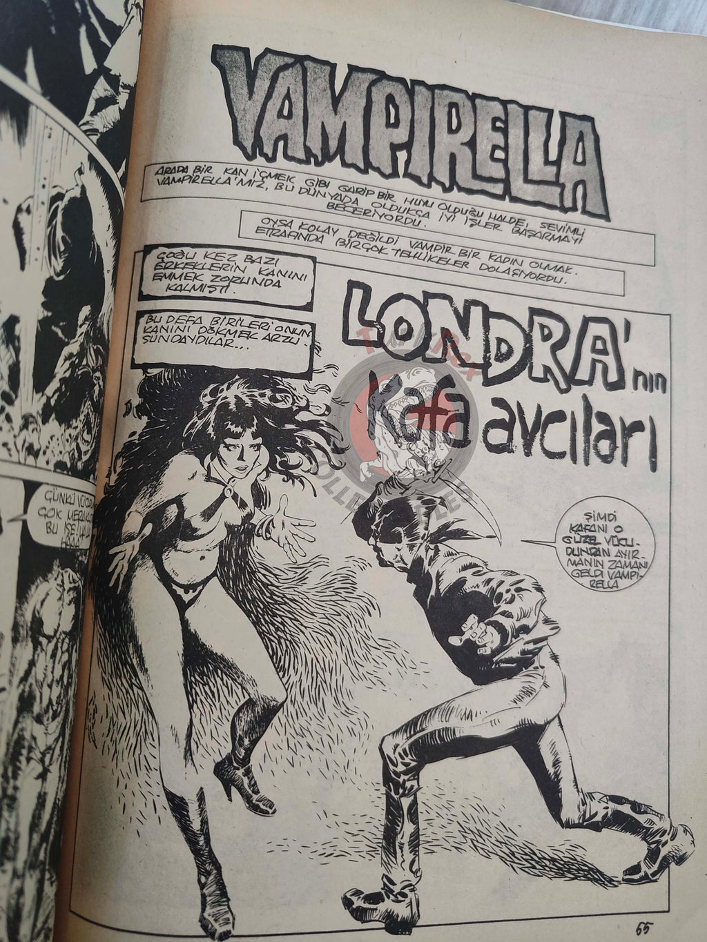 Korku June 1975 Turkish Comic Turkey Vampirella #38 Warren Creepy Eerie