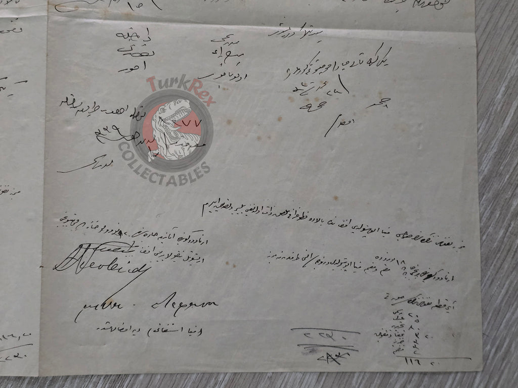 Ottoman Identity Document Copy 1924 with Photograph Greek Ottoman Citizens Married Couple