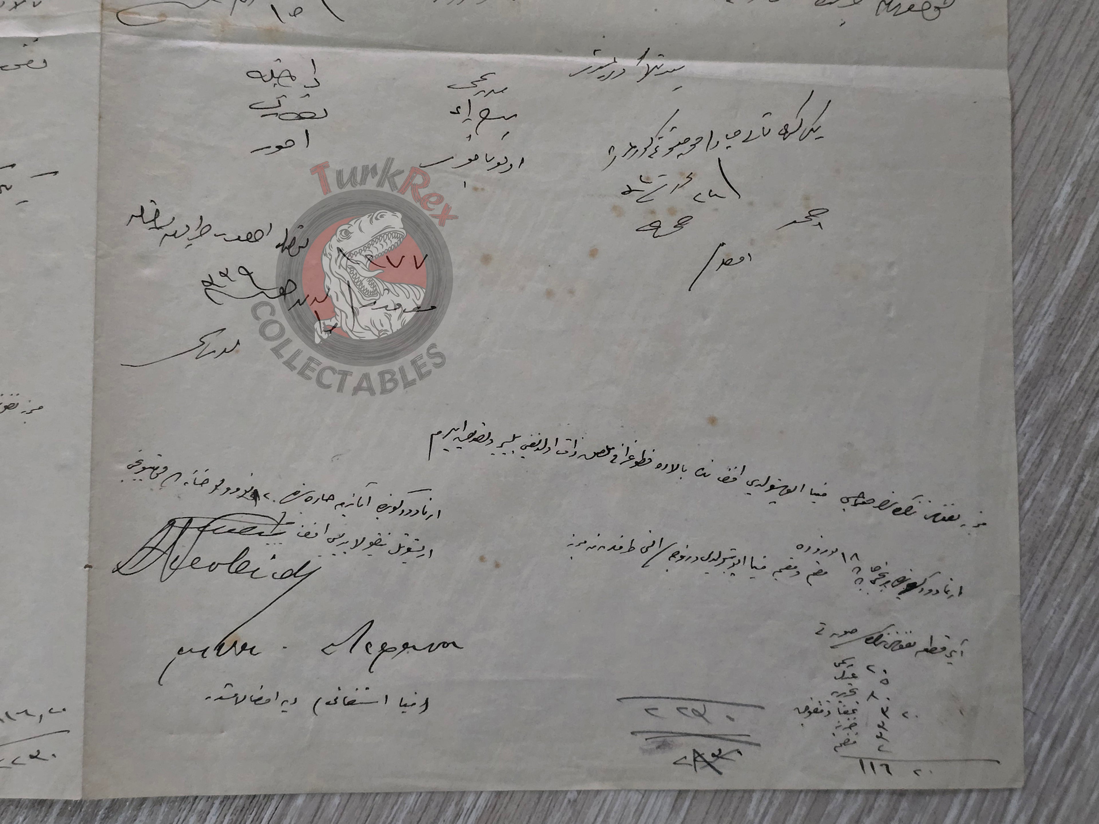 Ottoman Identity Document Copy 1924 with Photograph Greek Ottoman Citizens Married Couple