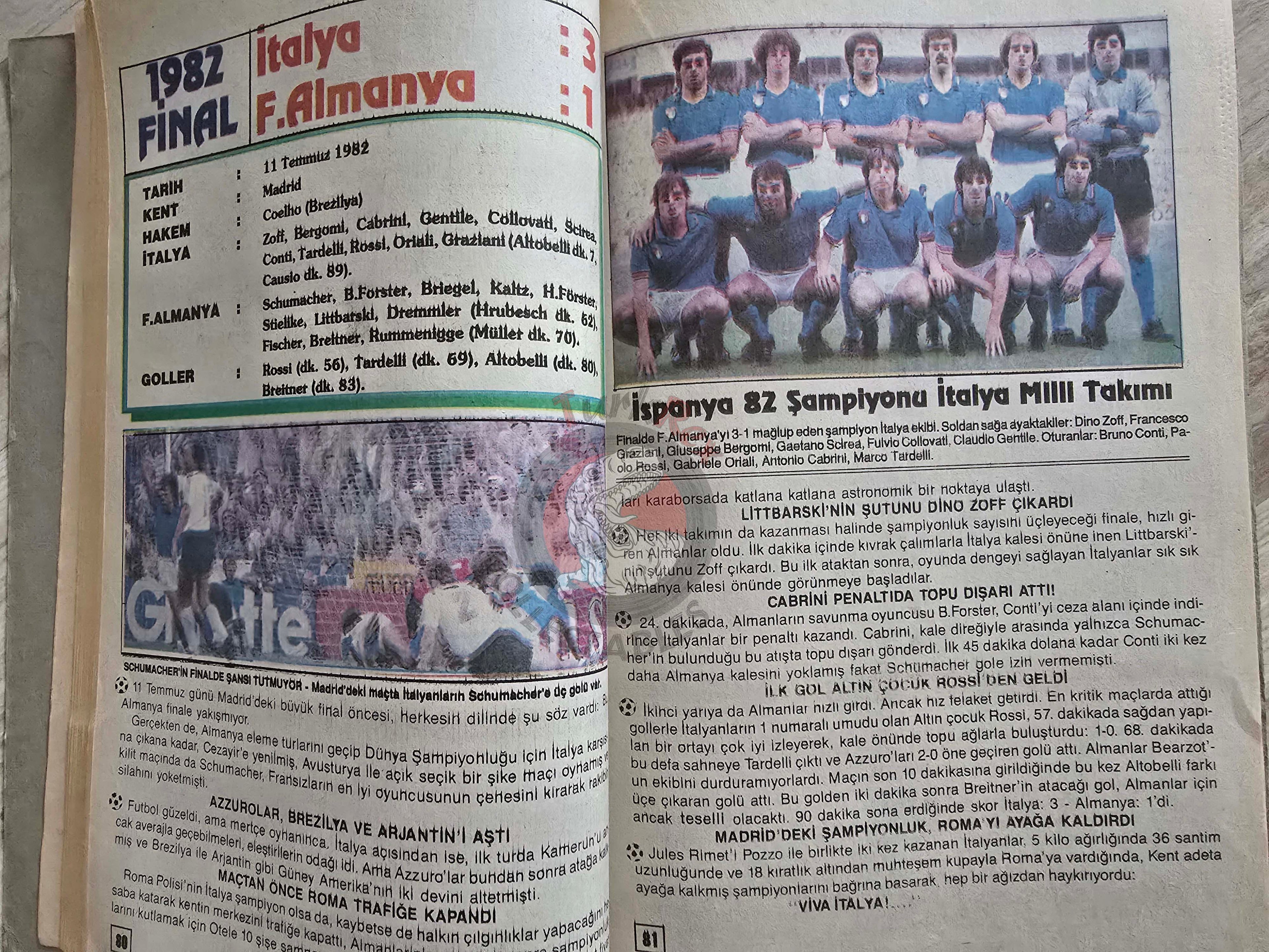 World Cup History Football 1990 Turkish Book Turkey Maradona Jupp Derwall