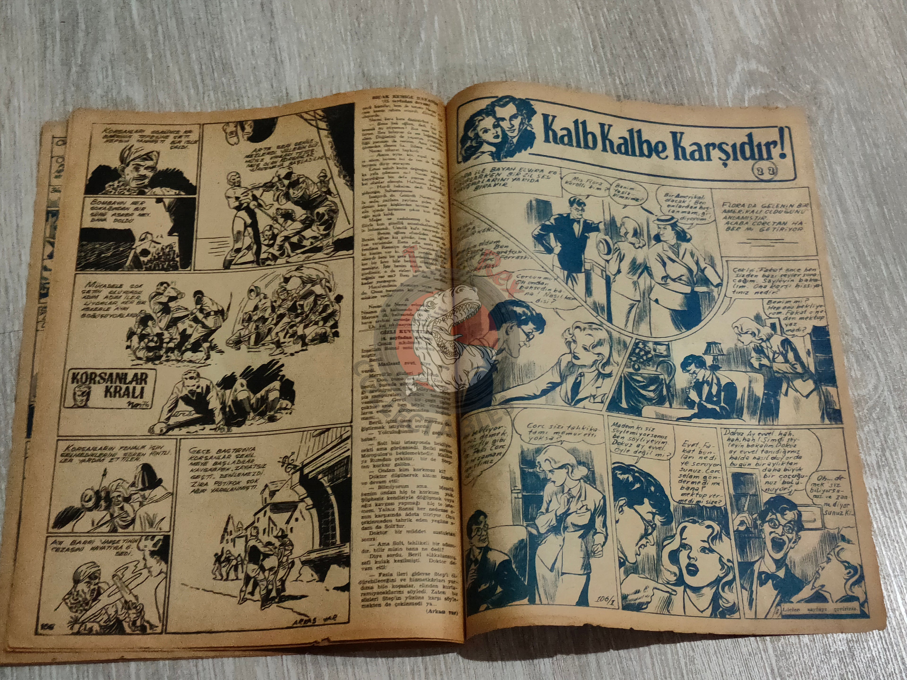 Binbir Roman #106 1950 Victor Hugo 93 - Mandrake Turkish Comic Mag Turkey